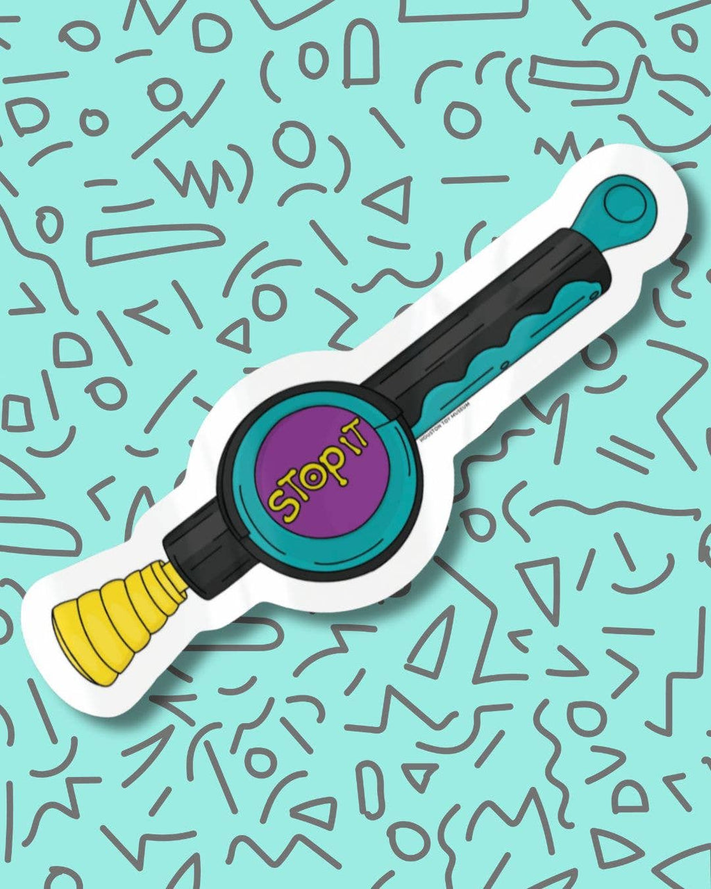 90s Game Inspired 'Stop It' Vinyl Sticker