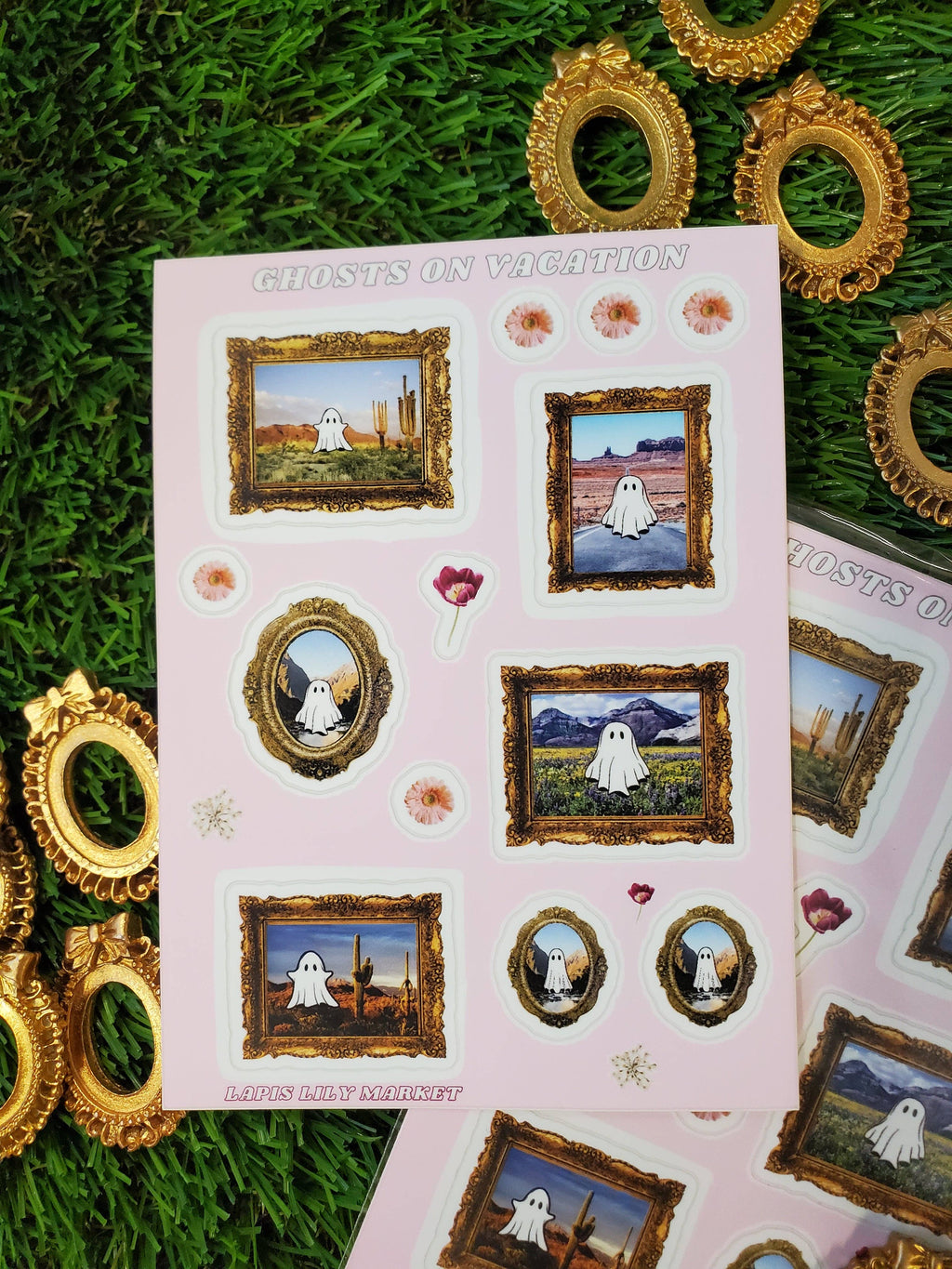 Ghosts on Vacation: A Tiny Art Adventure Sticker Pack