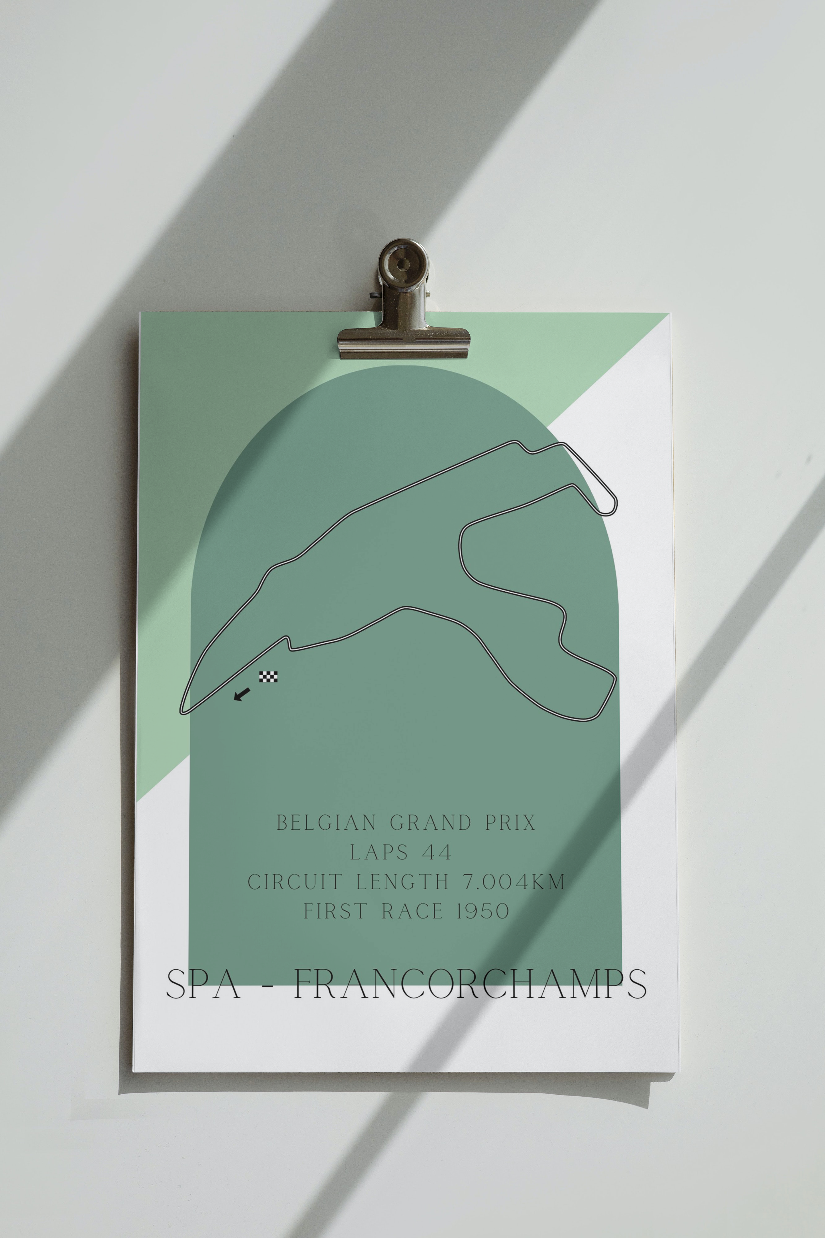 Iconic Formula One Race Track Art Prints