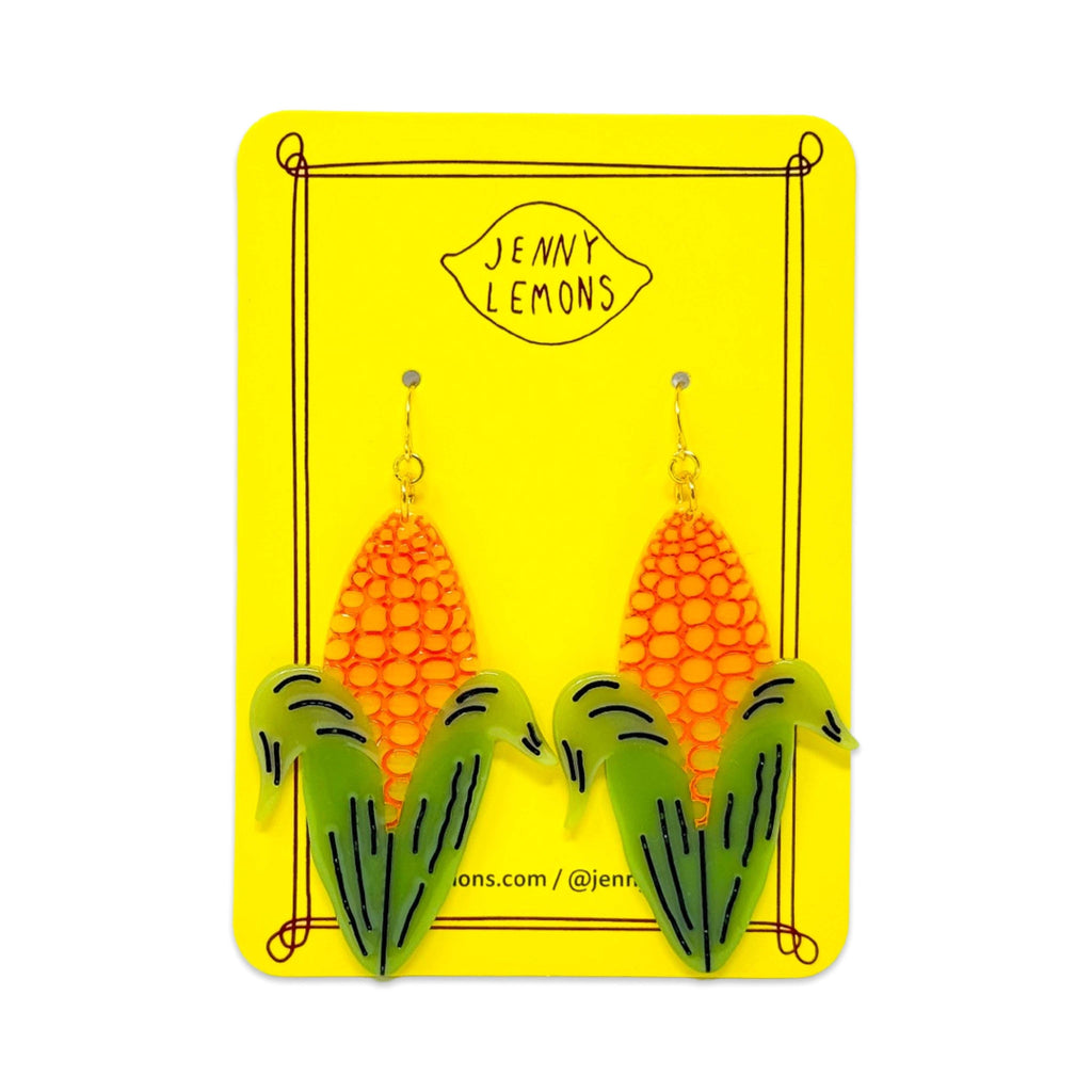 Corn Cob Acetate Earrings