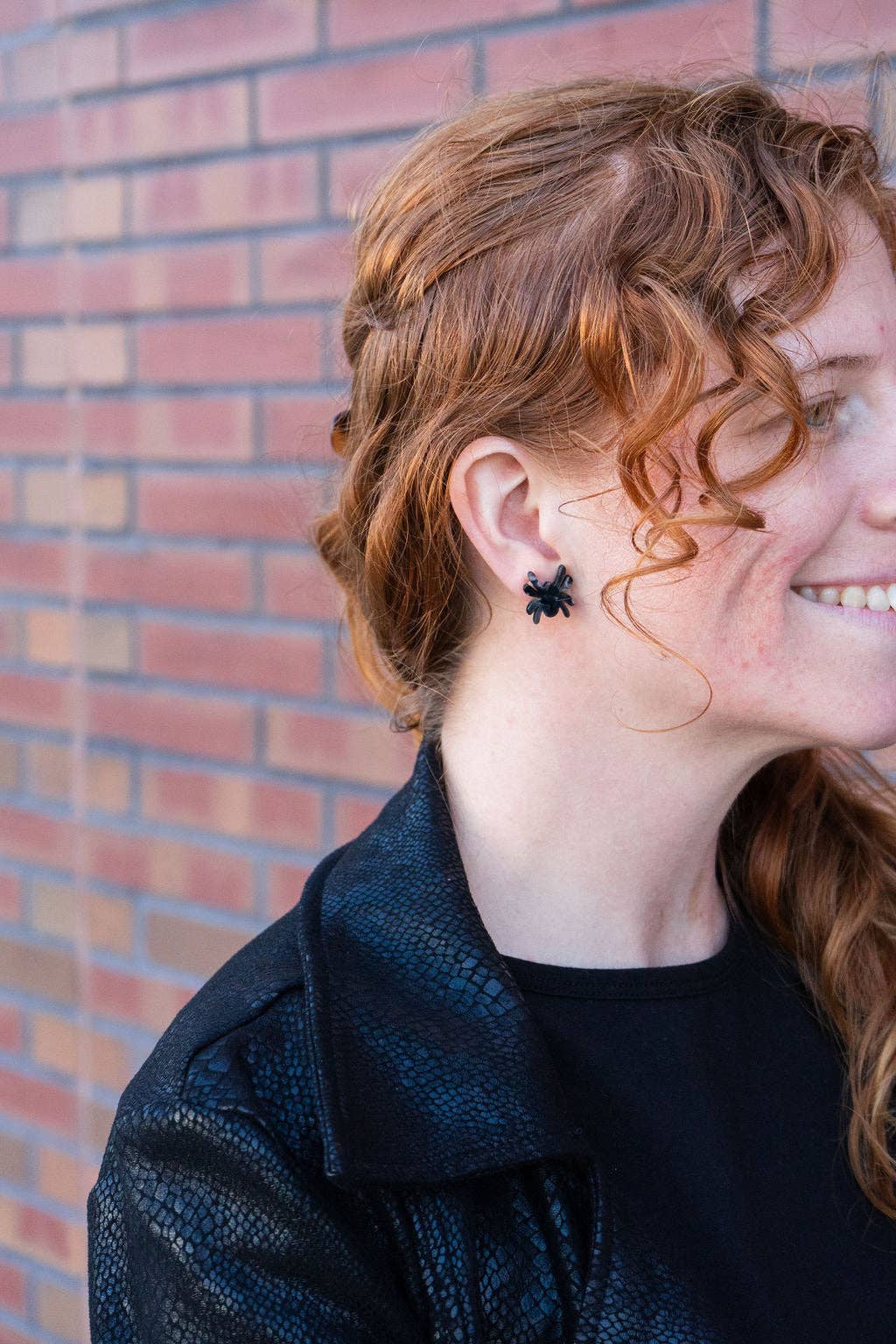 Black Spider Studs