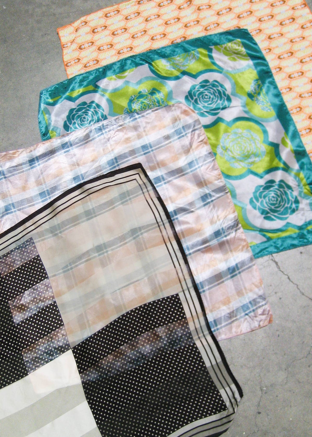 Assorted Kerchief Square Scarf Bundle