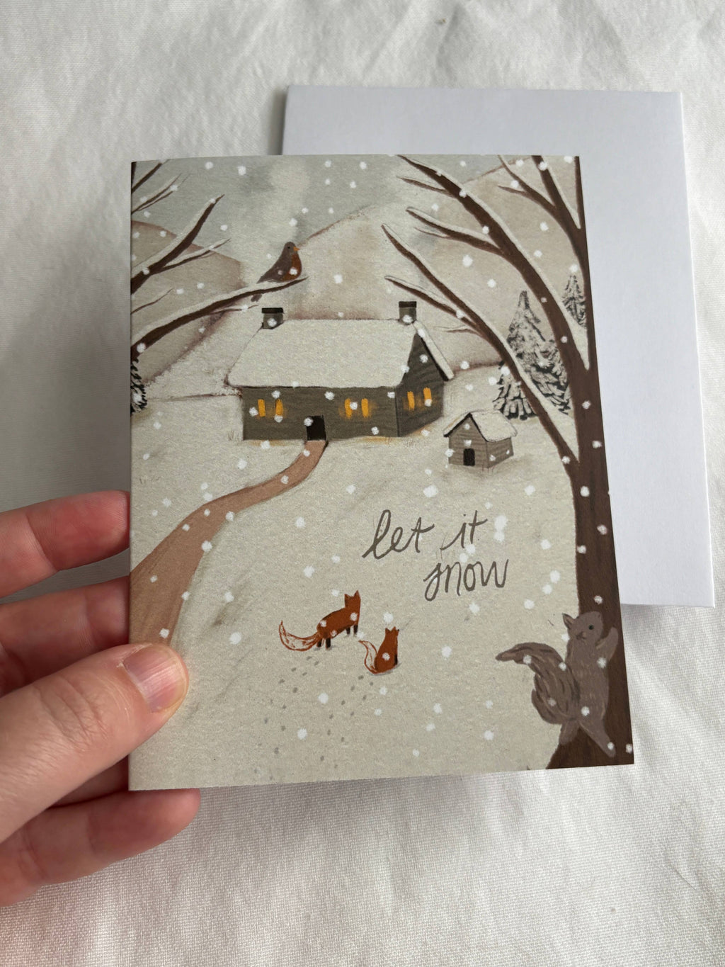 Let It Snow Greeting Card