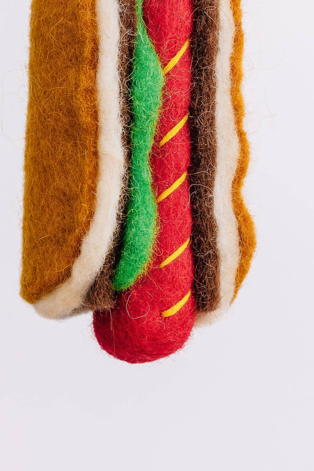 Christmas Hot Dog Felt Ornament