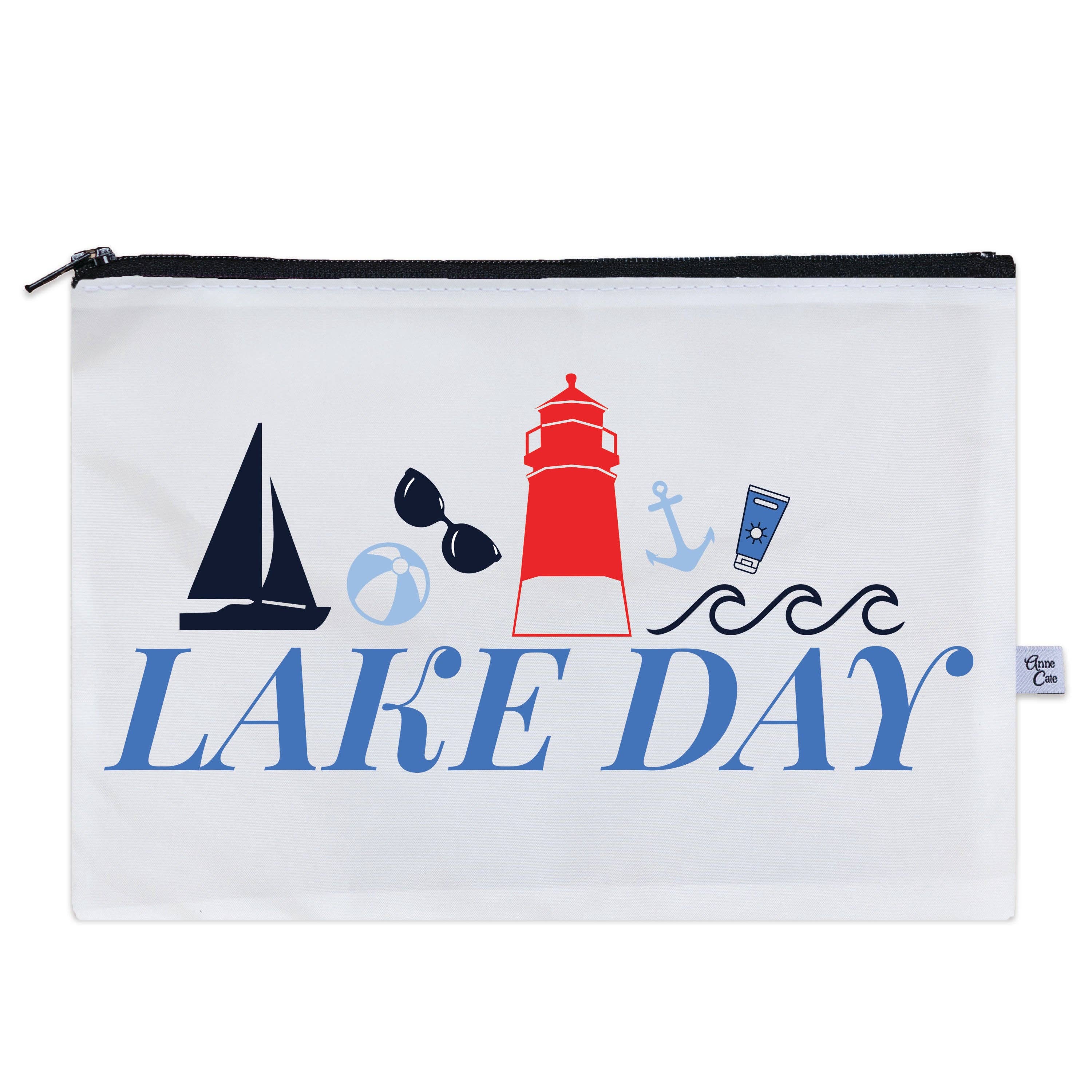 Lake Day Sailcloth Splash-Proof Pouch