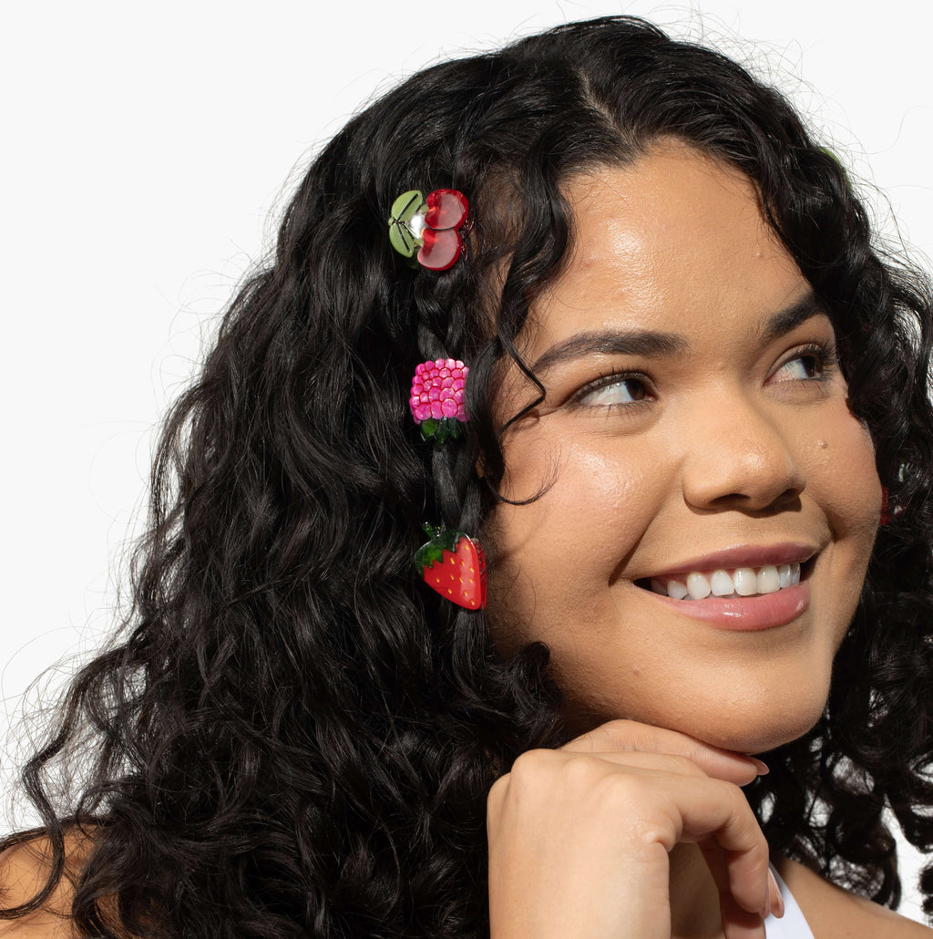 Micro Berry Basket Hair Clips