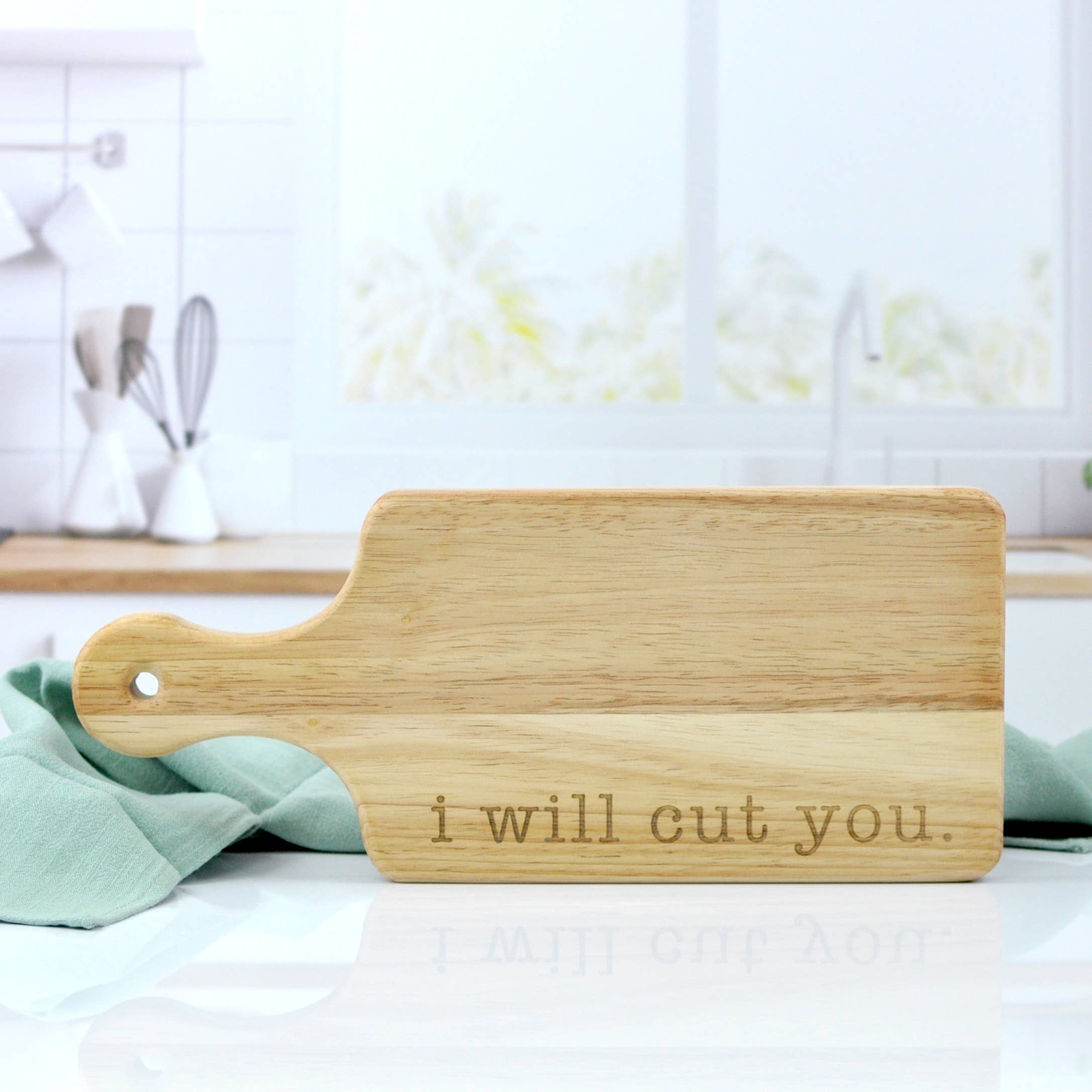 I Will Cut You Charcuterie Board