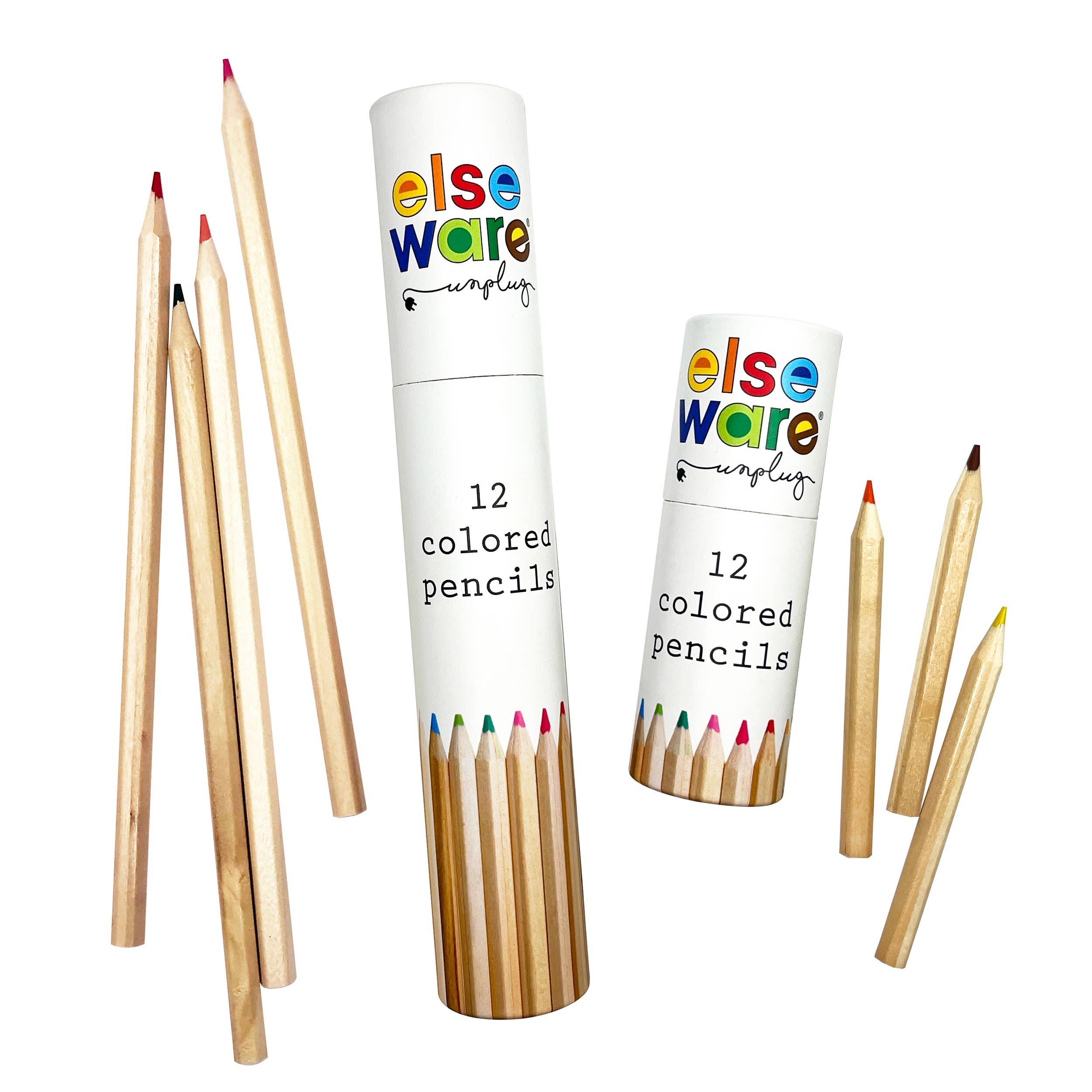Travel Size Colored Pencils - 12 Colors