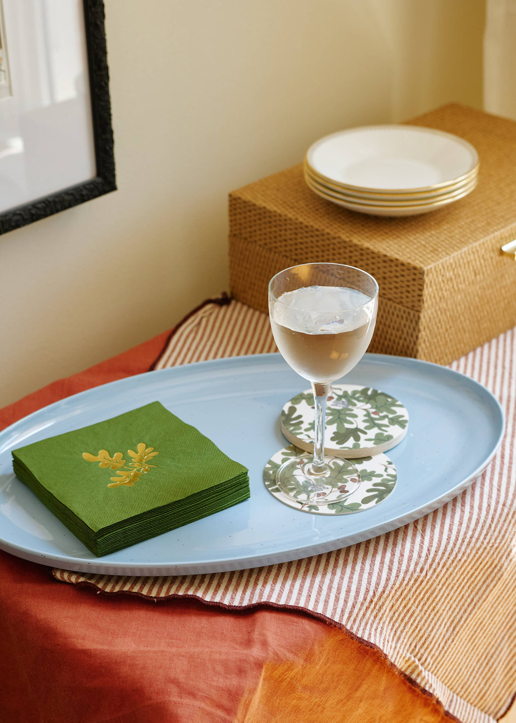 Oak Leaves and Acorn Coasters - Set of 4