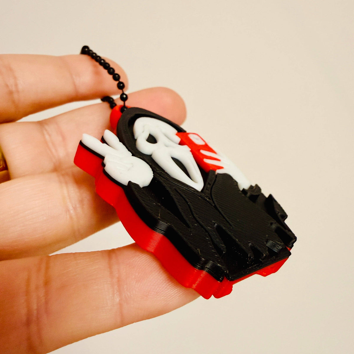 Ghost Face Nail Saver Bag Charm