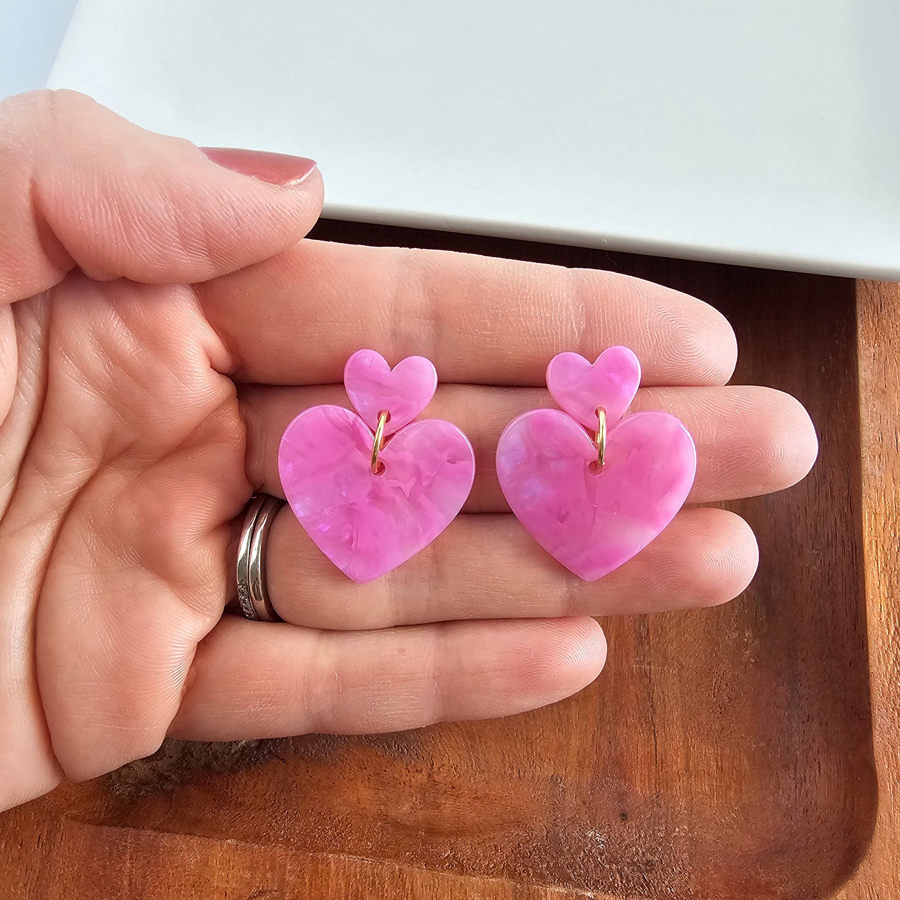 Darling Heart Earrings - Bubblegum Bliss // Valentine's Day
