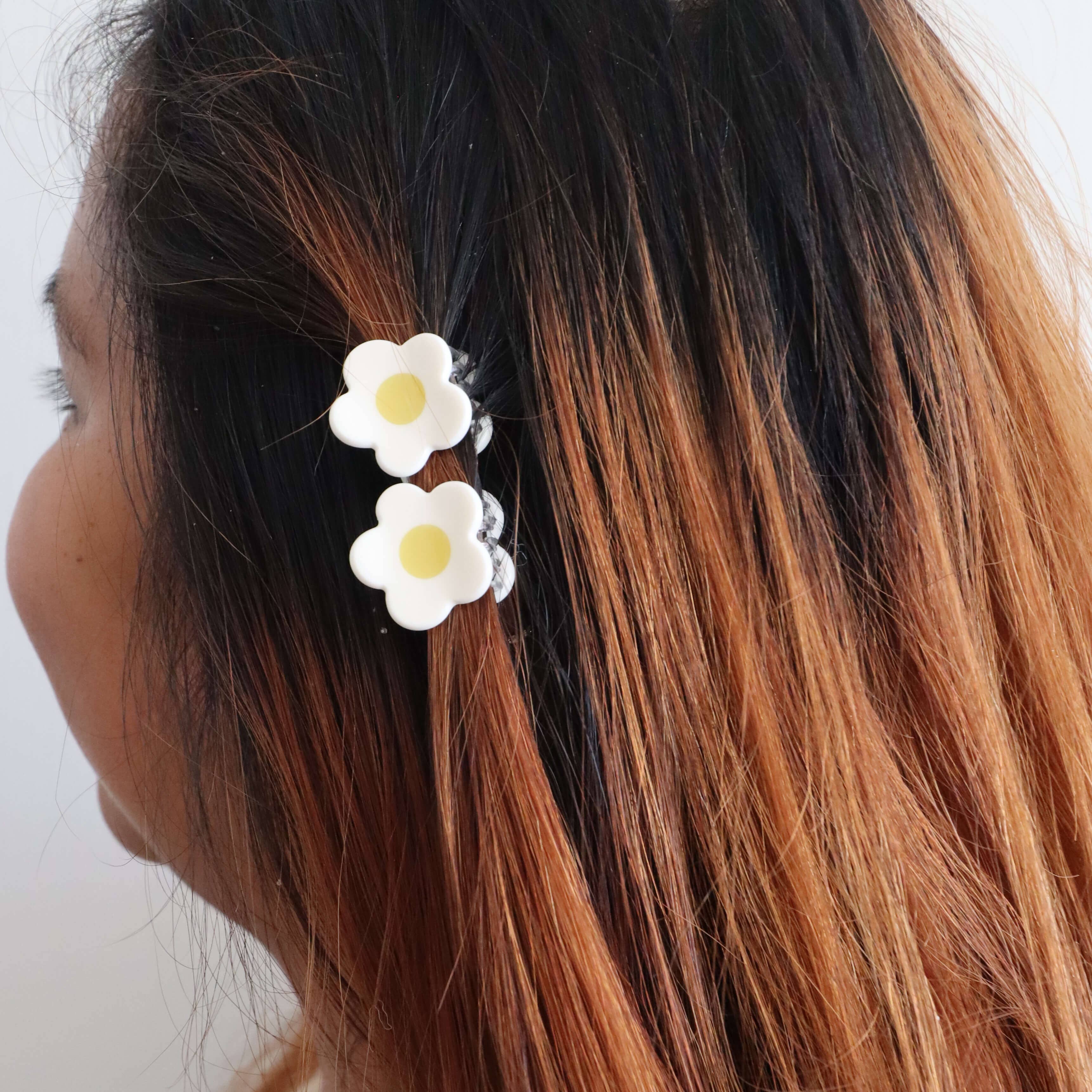 Micro Fruit and Flowers Hair Claw Clips