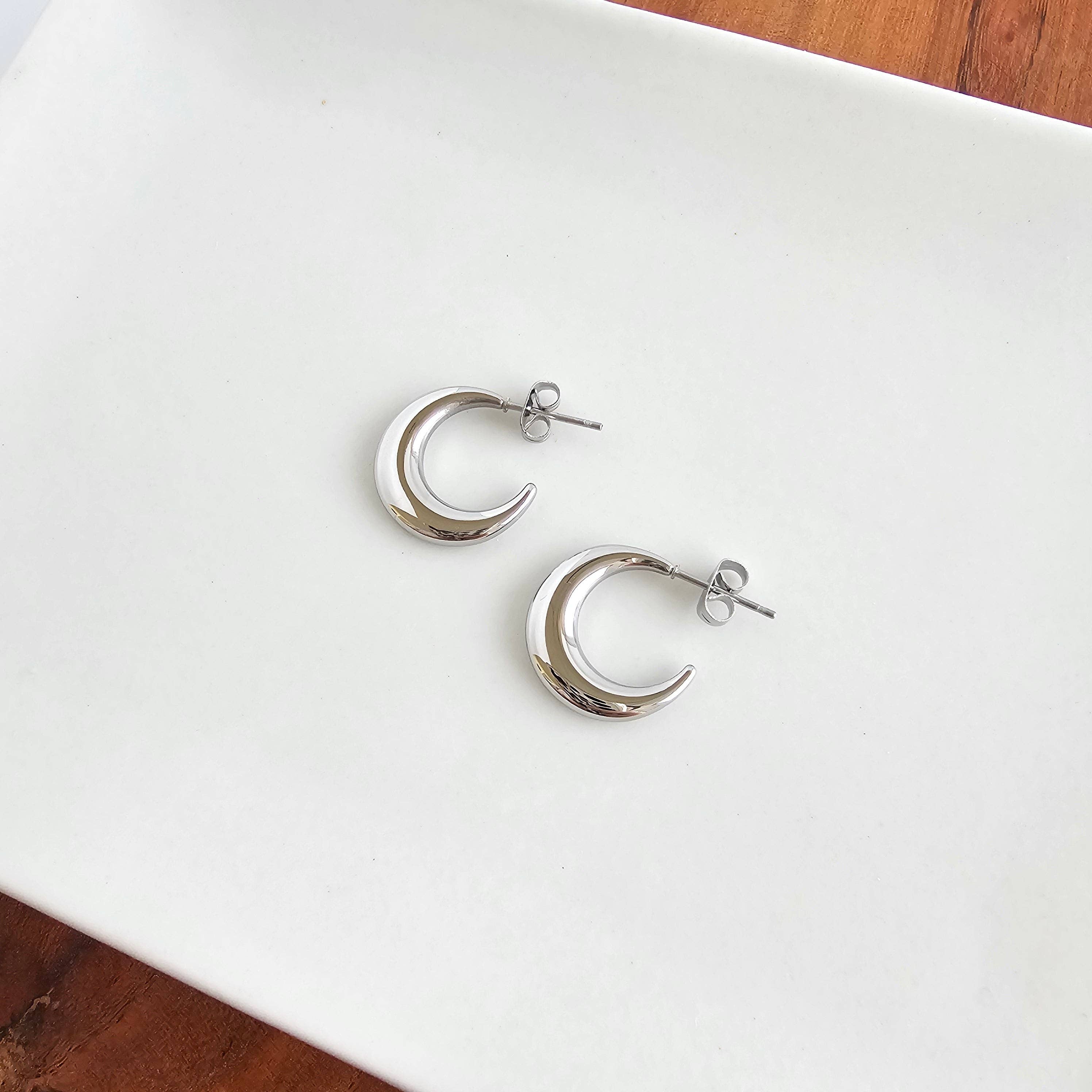 Silver Luxe Selena Hoops