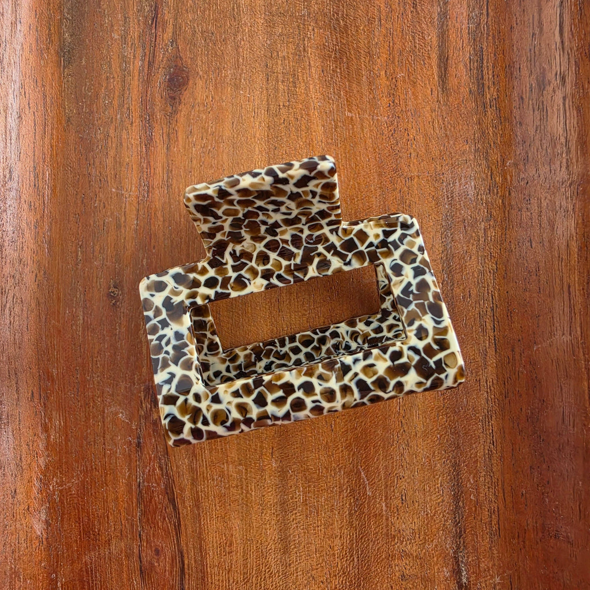 Carly Hair Claw - Giraffe // Fall, Clip, Brown
