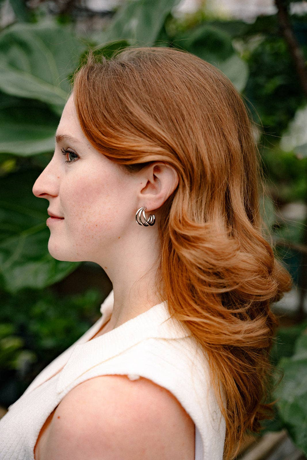 Silver Luxe Treya Hoops