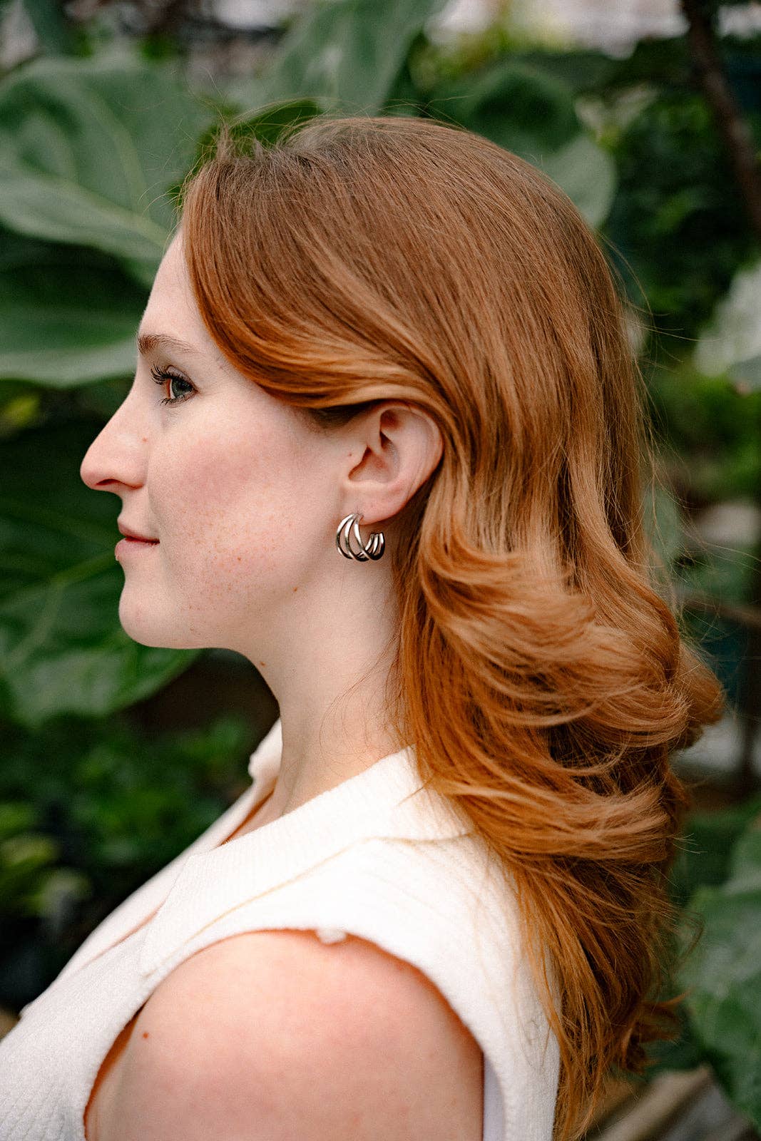Silver Luxe Treya Hoops