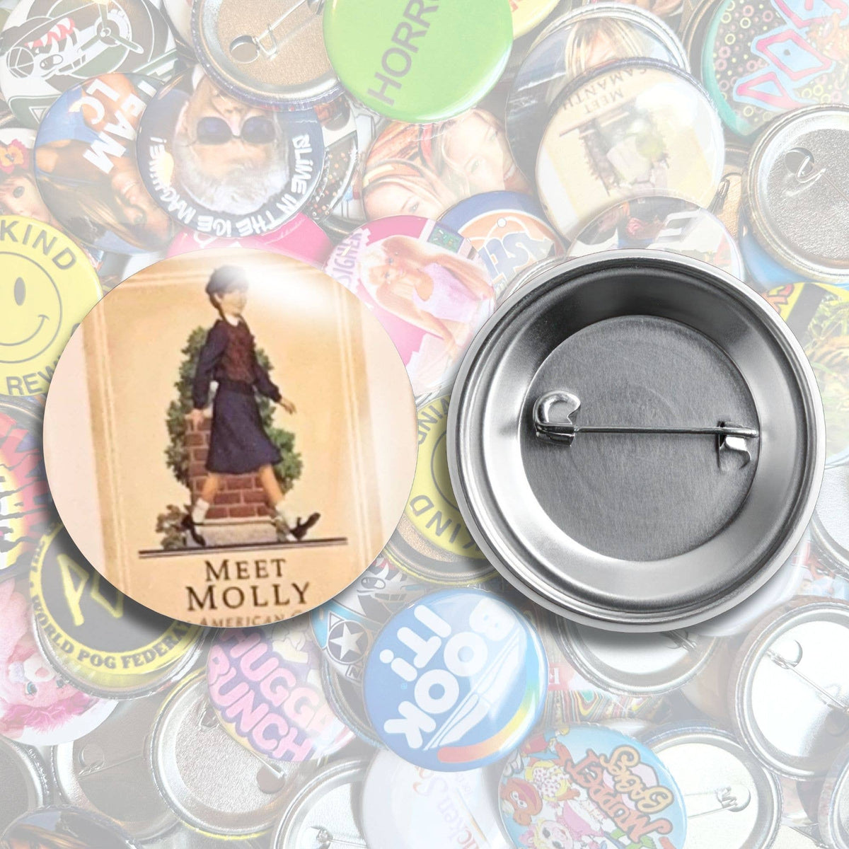 American Girl Pin Back Buttons