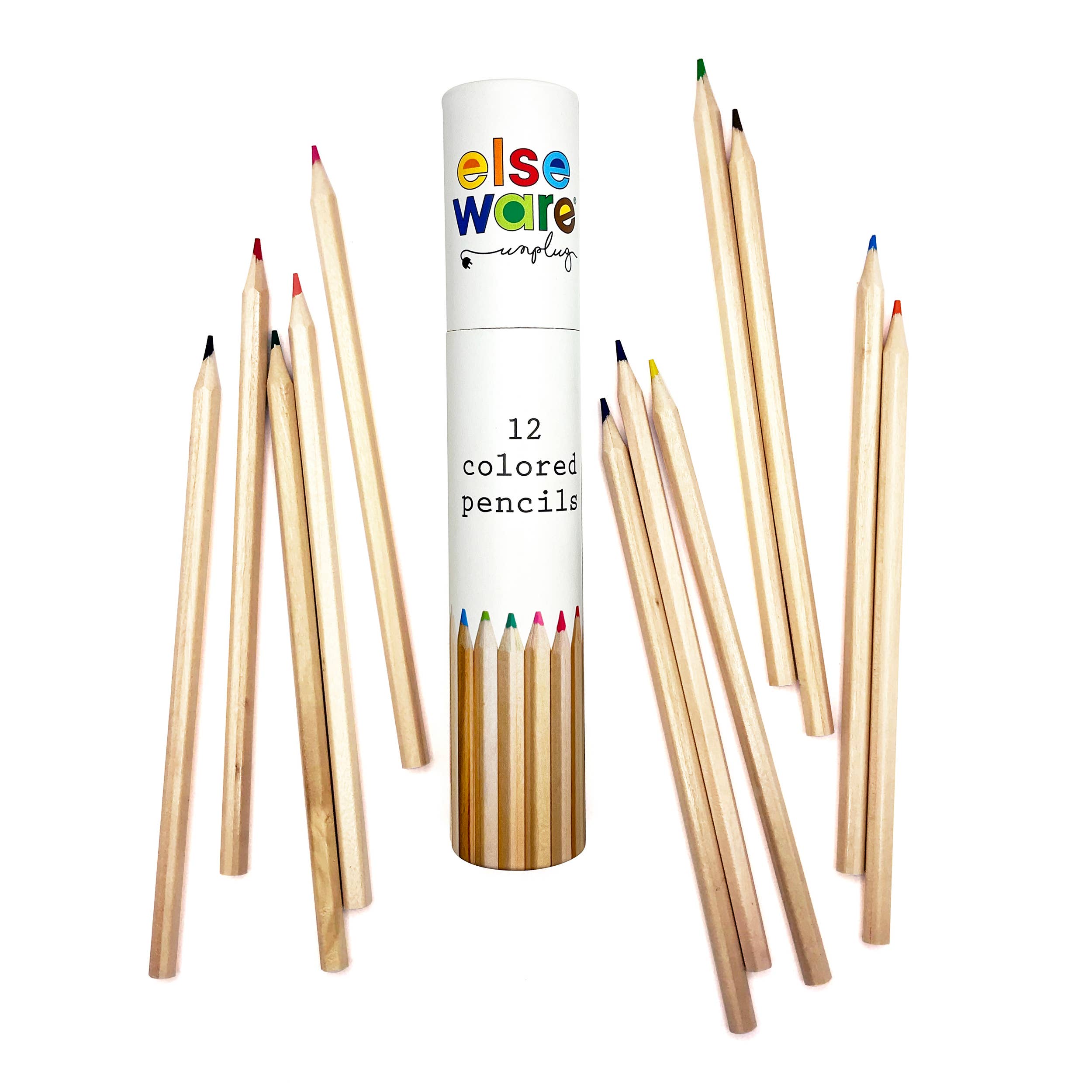Travel Size Colored Pencils - 12 Colors