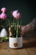 Small Minimalist Heart Planter