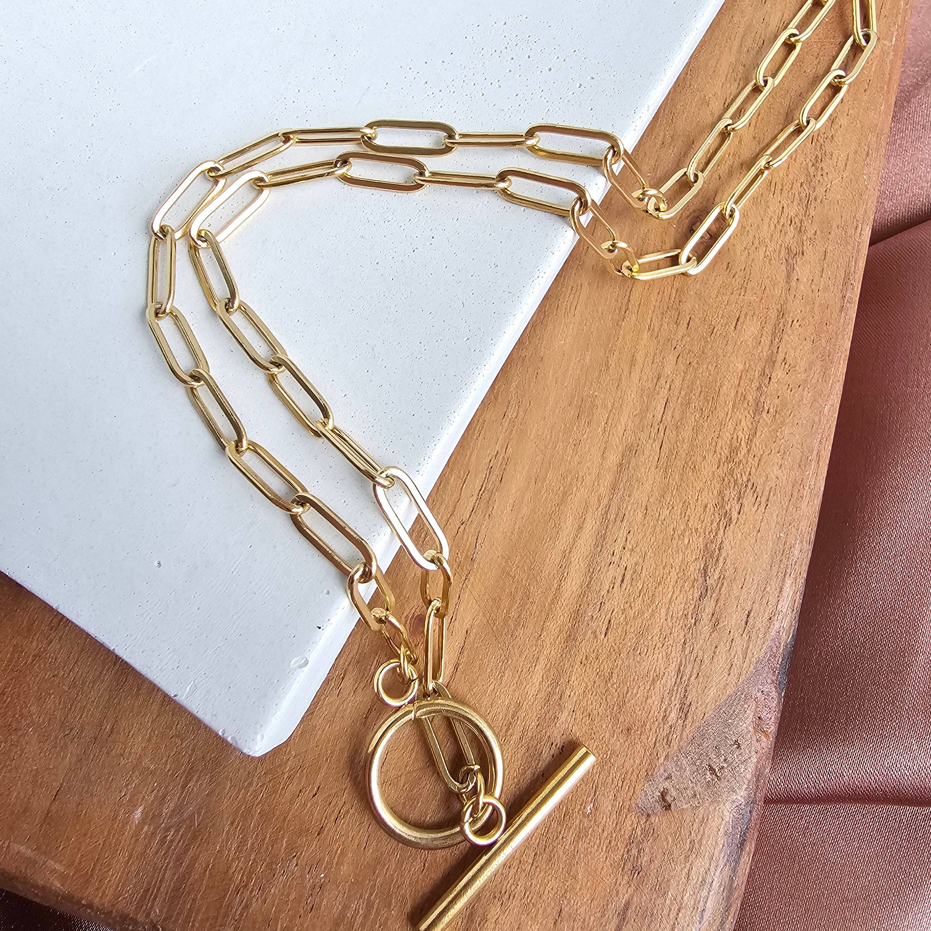 Luxe Gold Paper Clip Chain - 20"