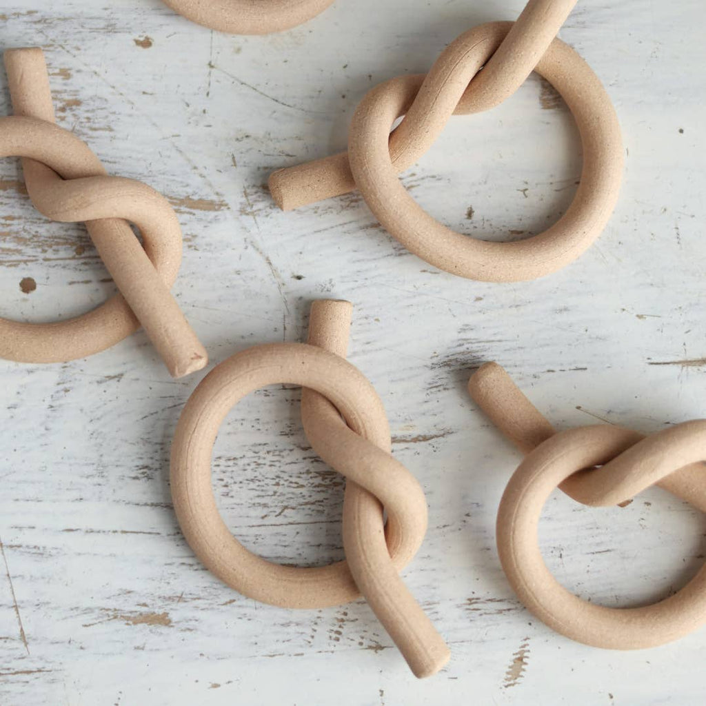 Knot Napkin Ring | Rustic Modern Handmade ceramic