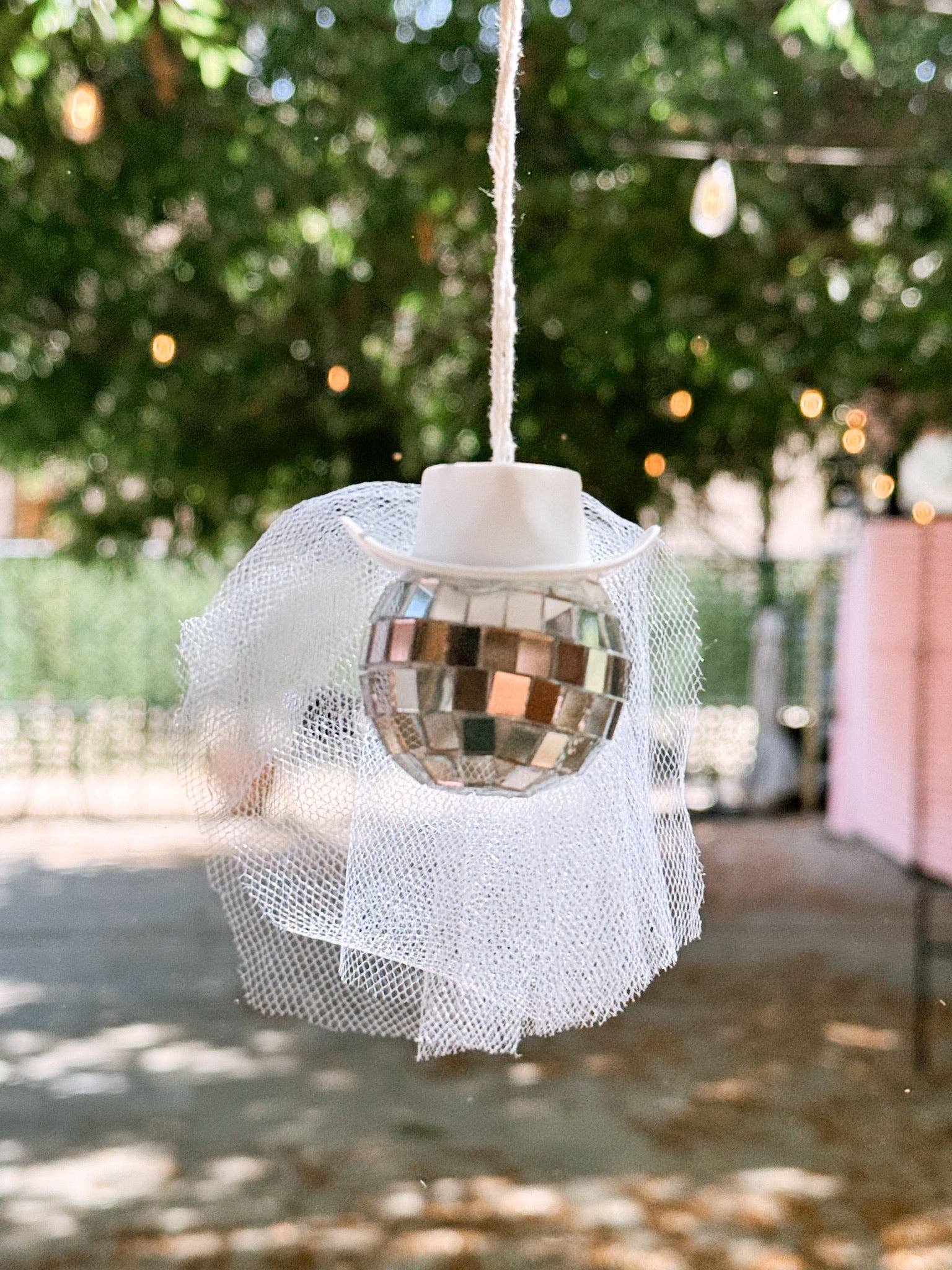 Bridal Disco Cowboy Car Hanger