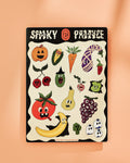 Spooky Produce Sticker Sheet
