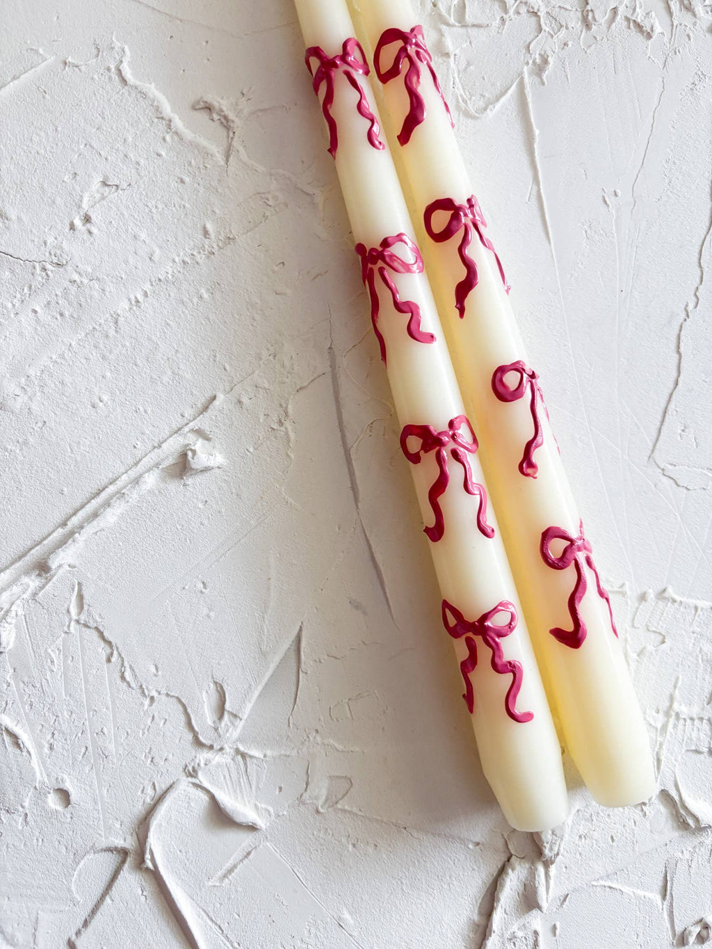 Bow Taper Candle