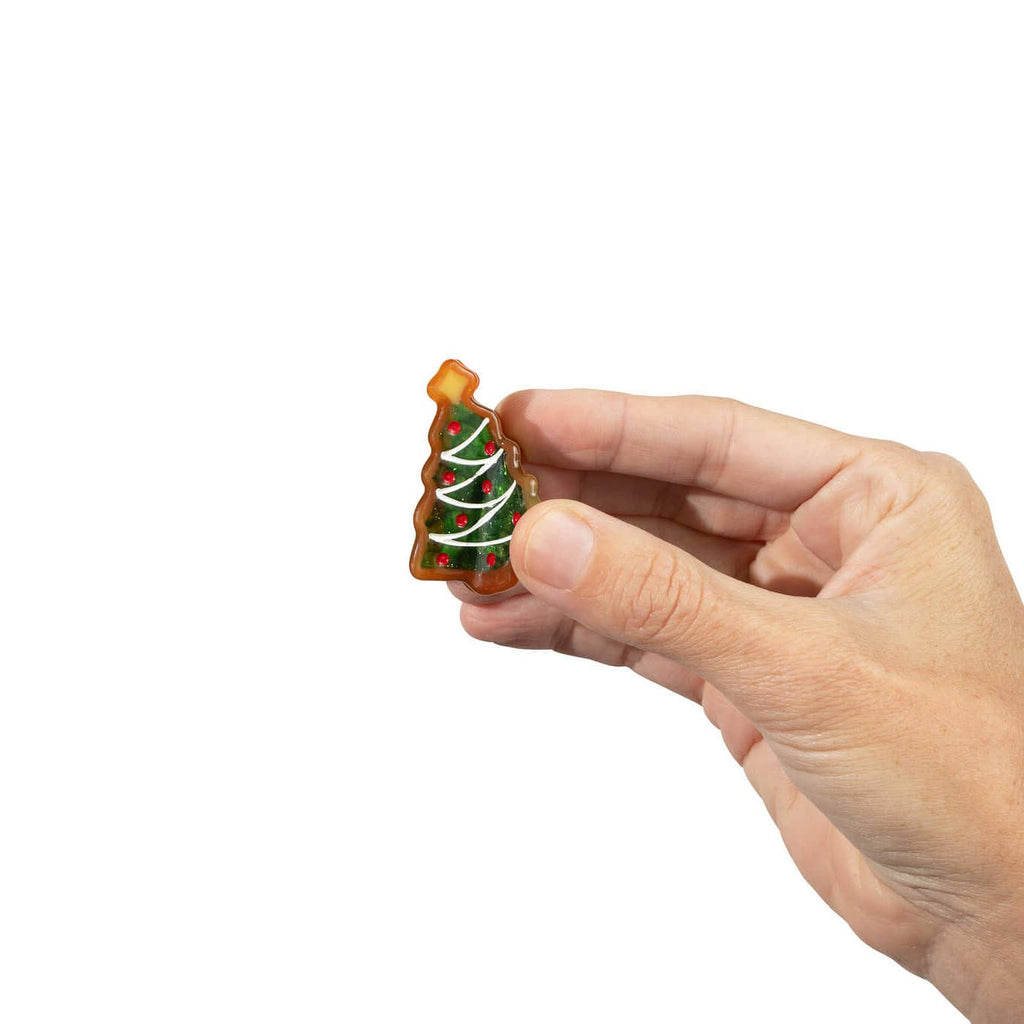 PREORDER: Mini Christmas Tree Holiday Cookie Hair Claw Clip