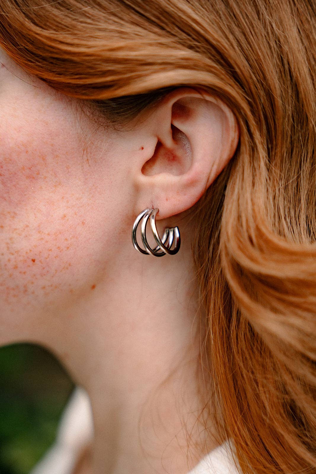 Silver Luxe Treya Hoops