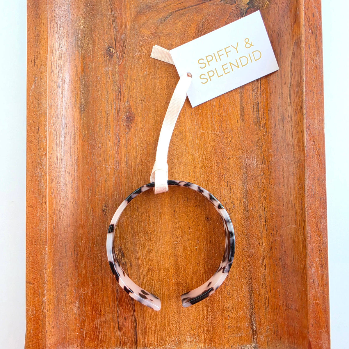 Brynn Bracelet - Blonde Tortoise - Standard // Cuff Bangle