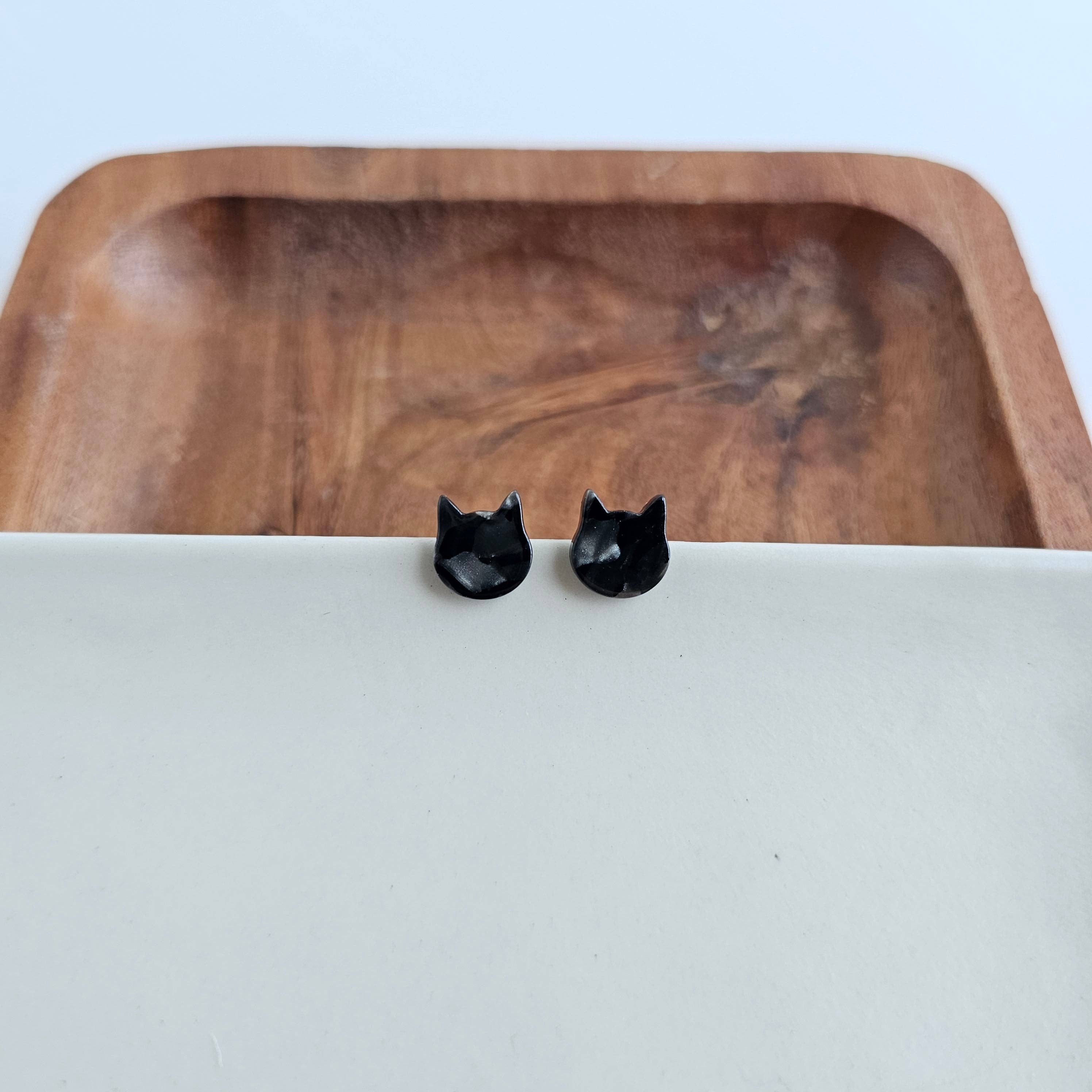 Black Cat Studs