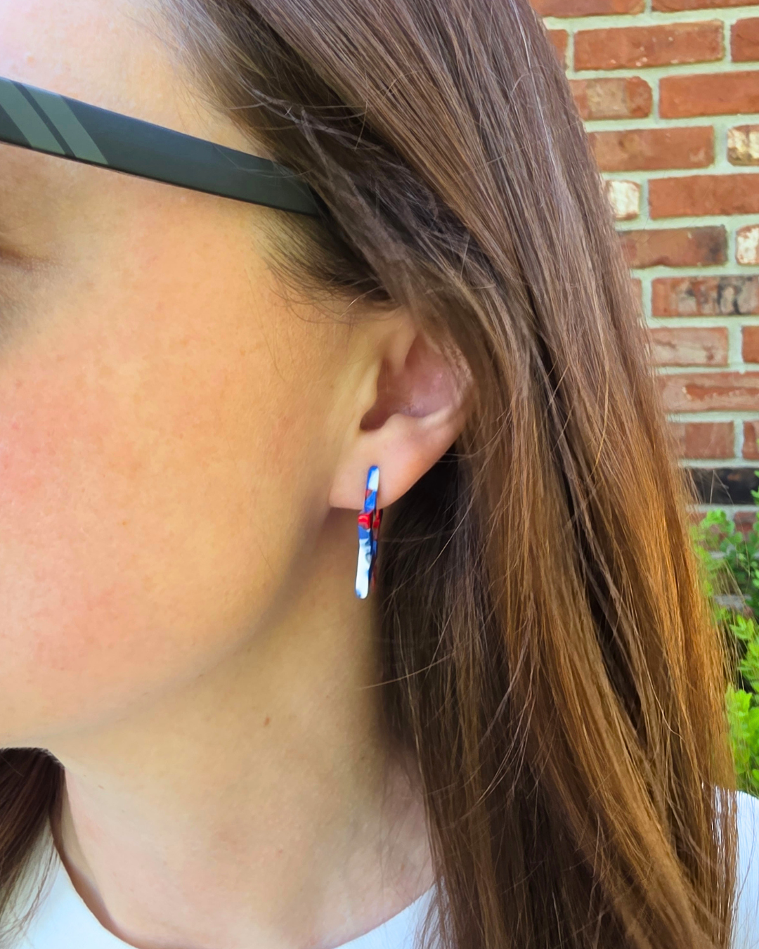 Red, White & Blue Mini Star Hoops