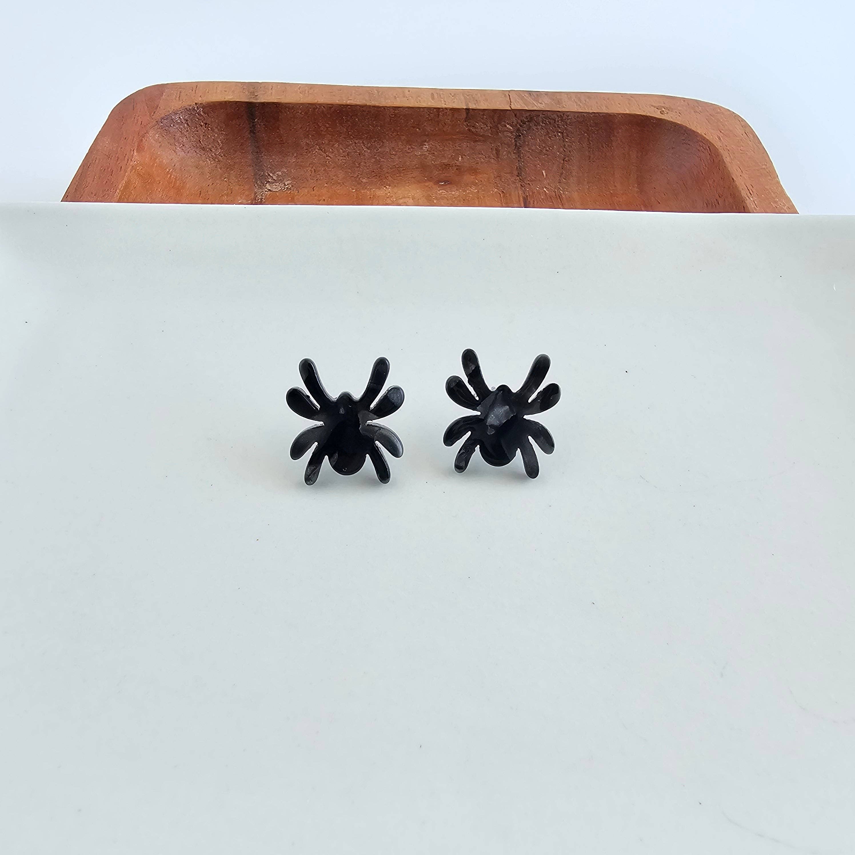 Black Spider Studs