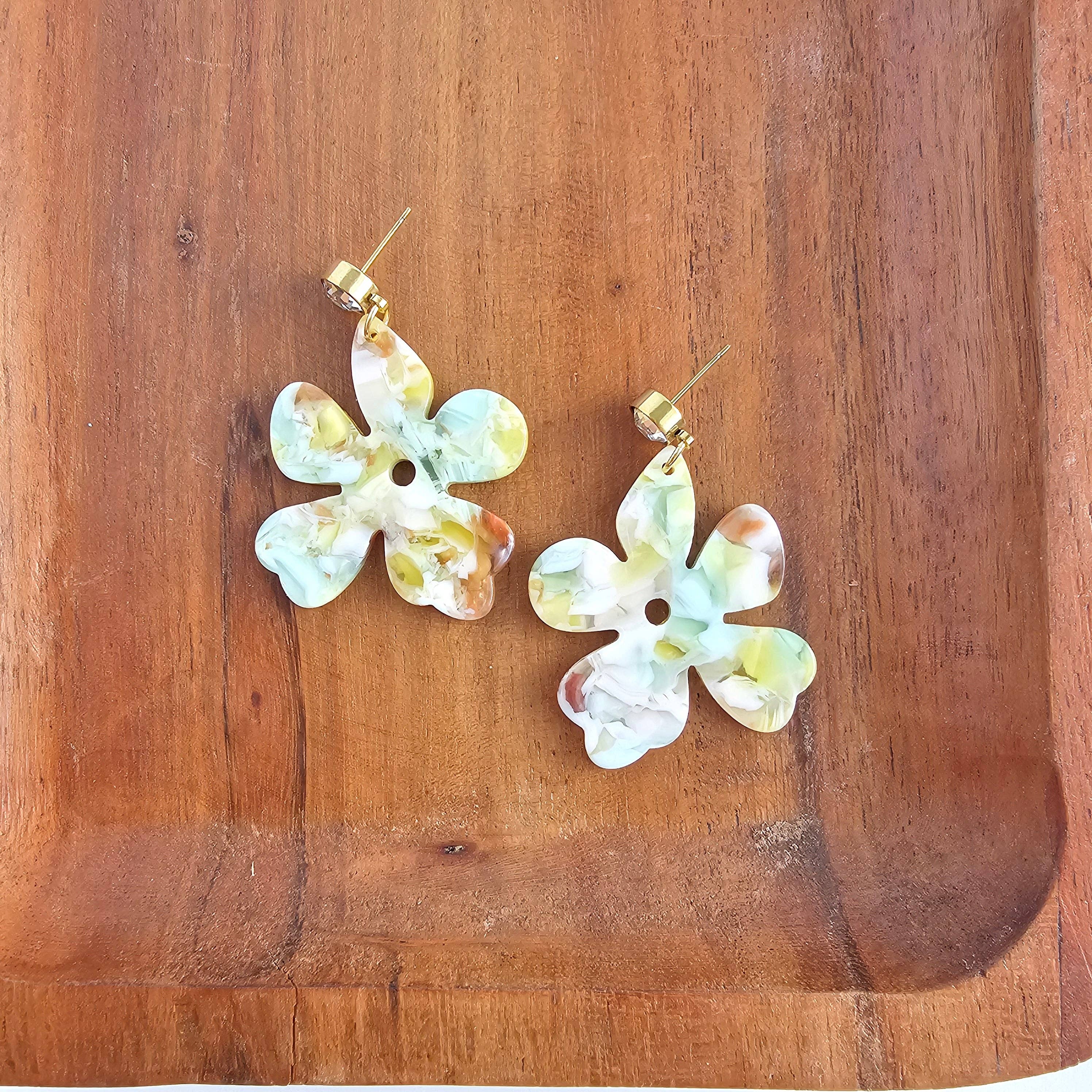 Citron Zest Petunia Earrings