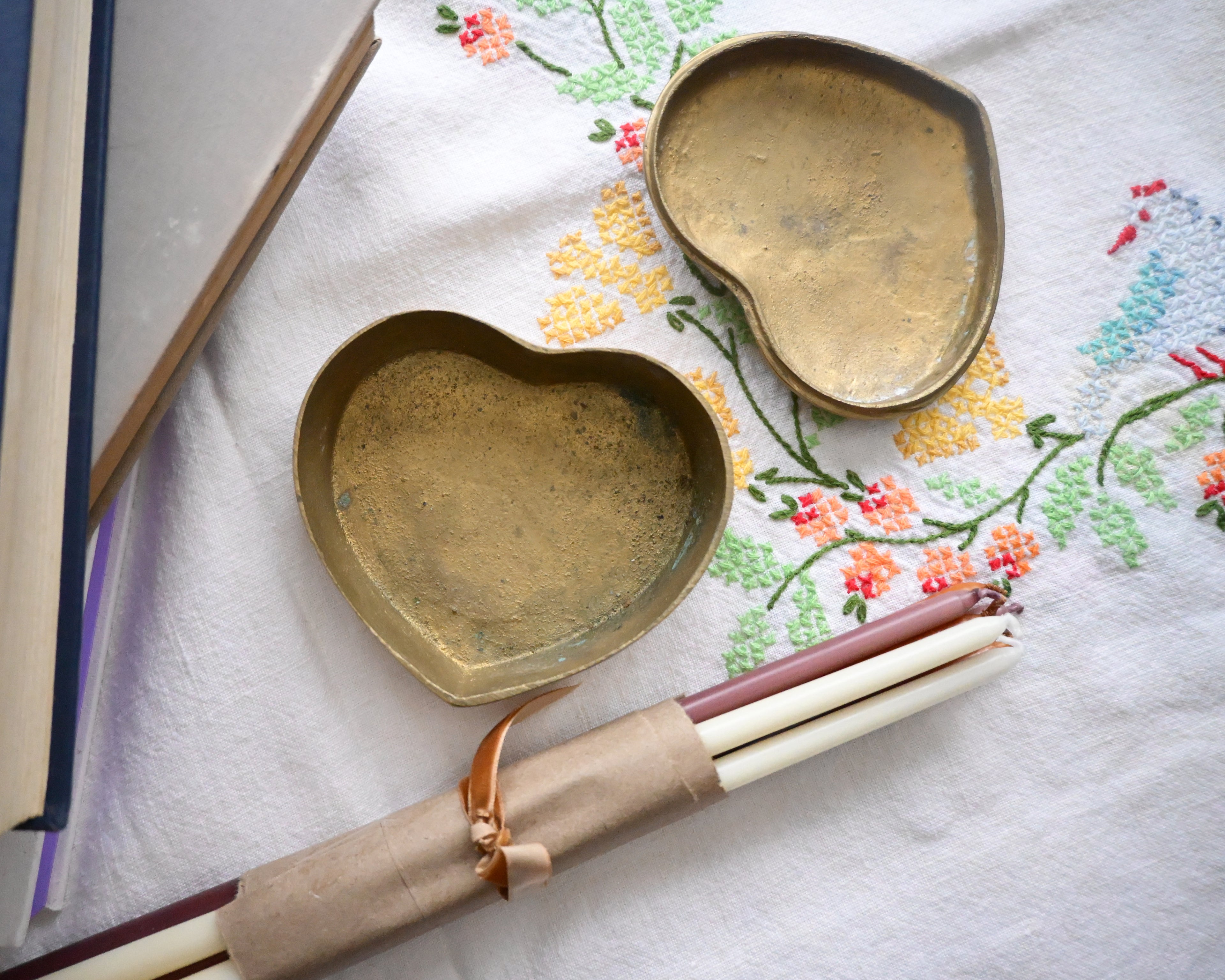 Brass Heart Trinket Dish