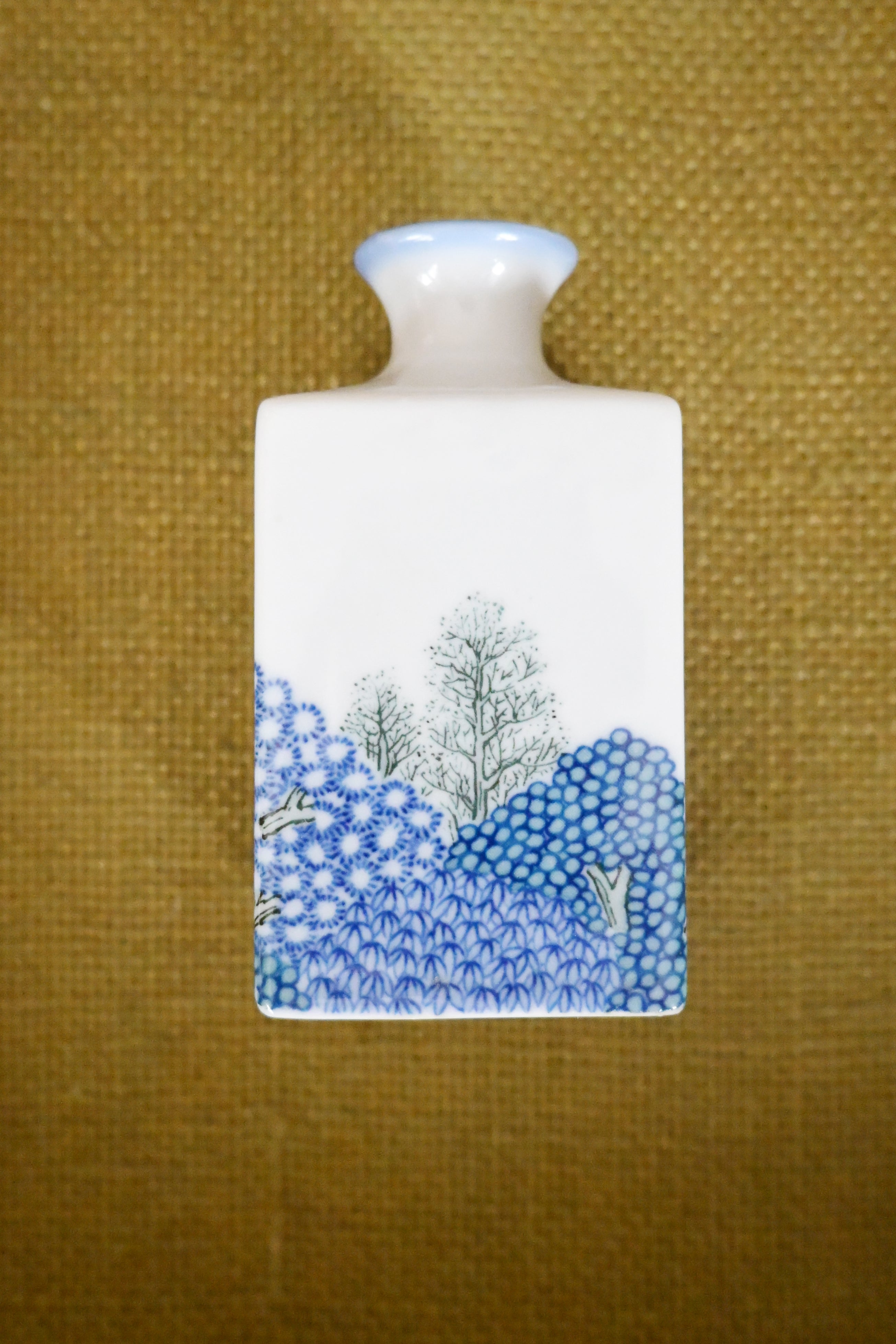 Miniature Blue & White Vase