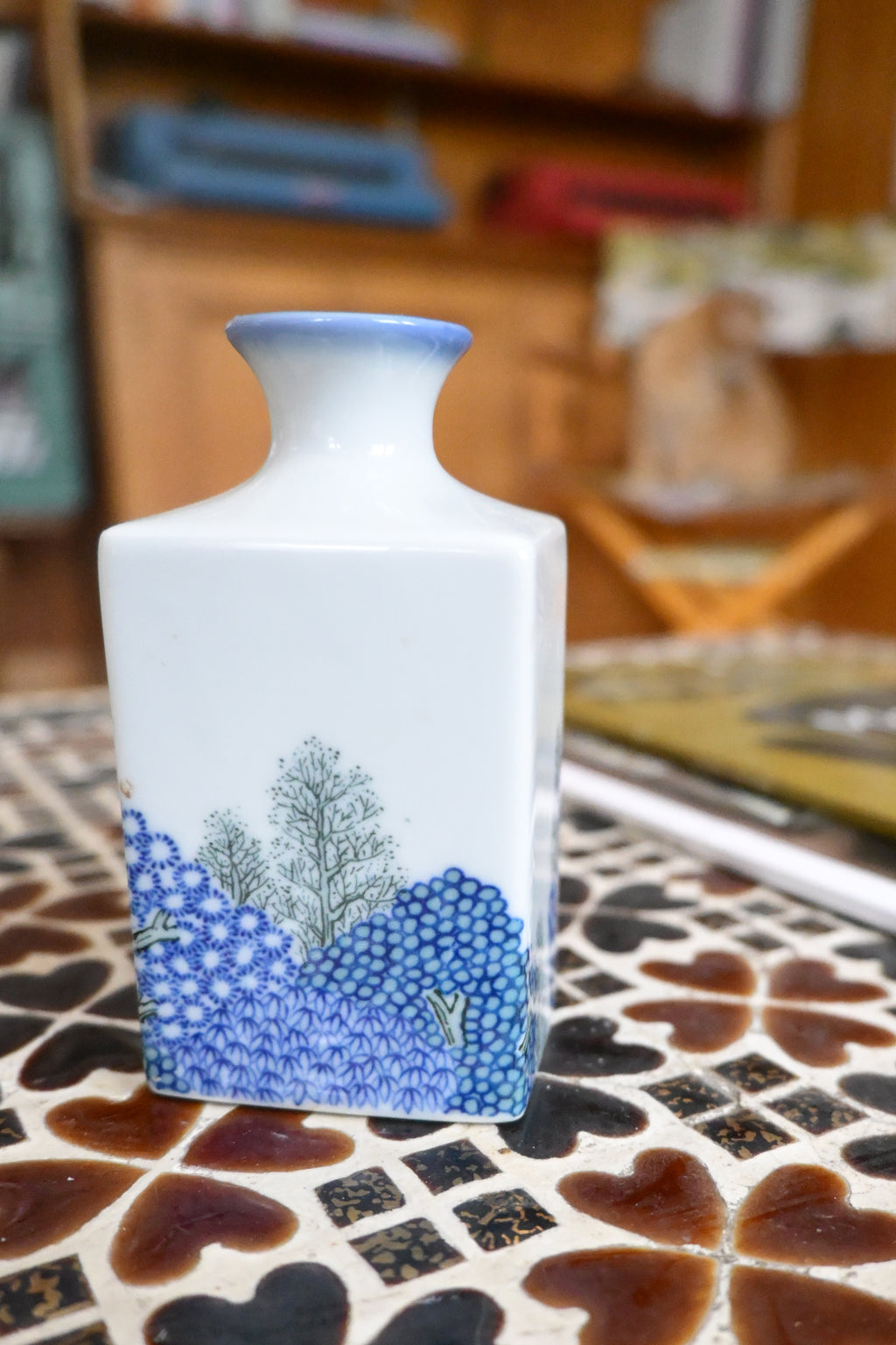 Miniature Blue & White Vase