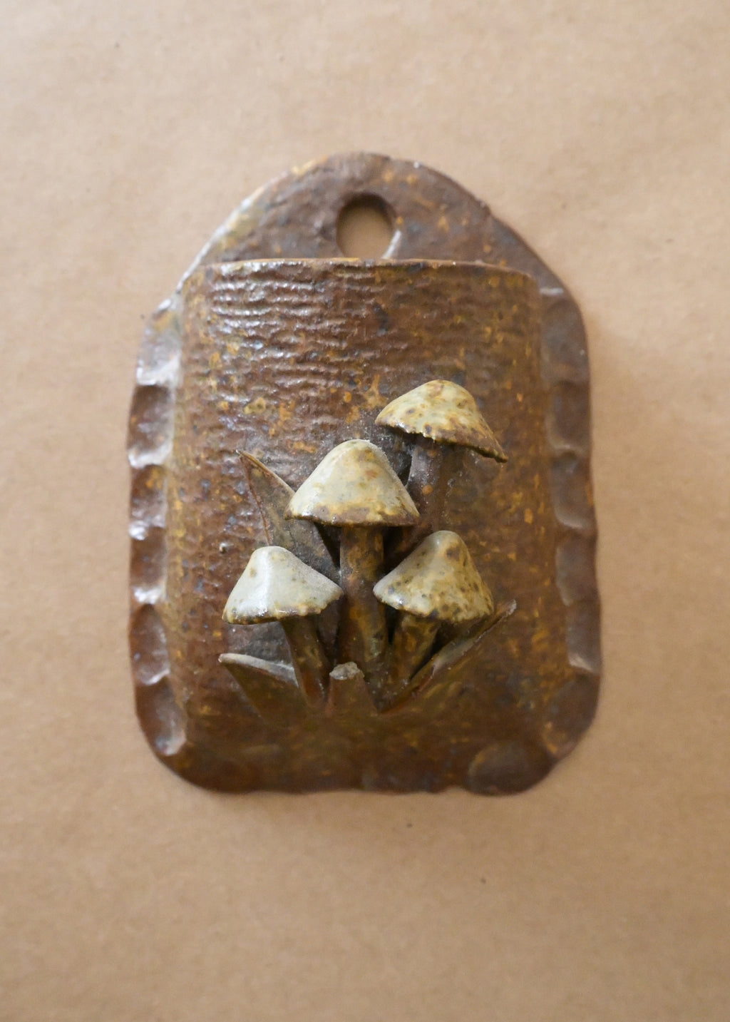 Ceramic Mushroom Wall Plaque