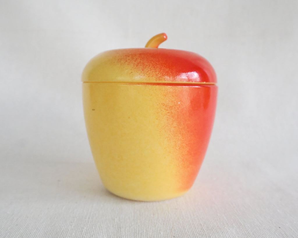 Milk Glass Apple Jar