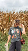 Fall Collage Cropped Tee