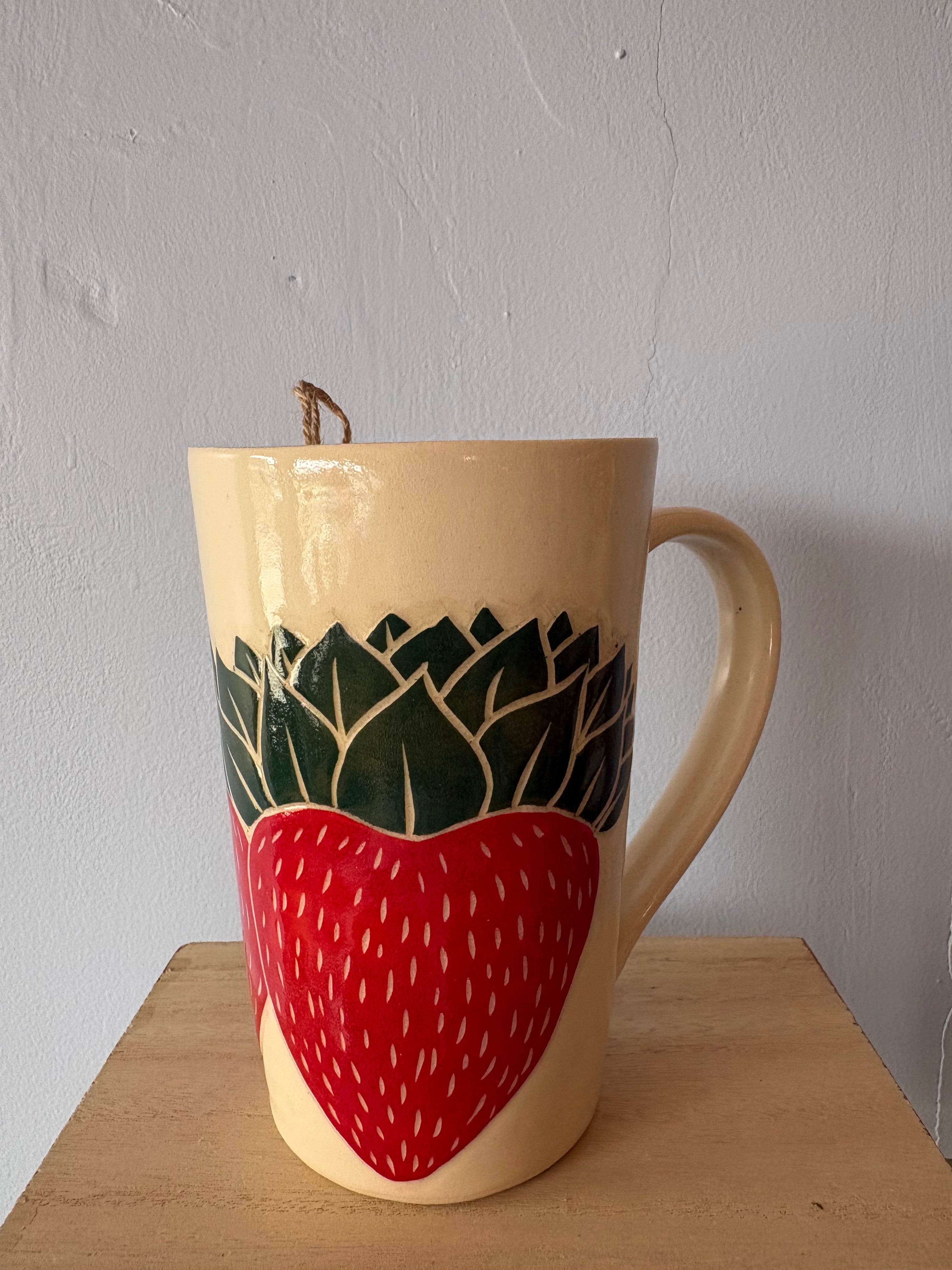 Large Strawberry Mug