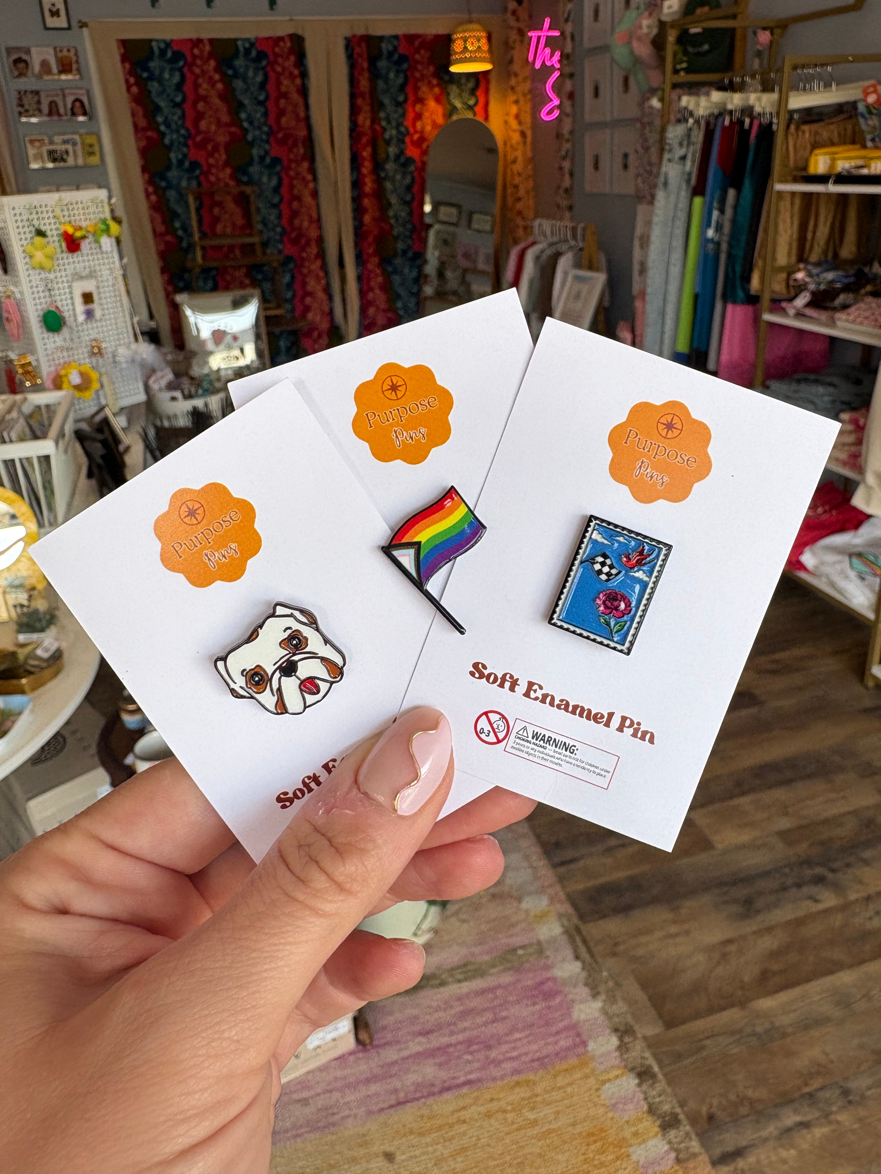 Indiana Icons Pin