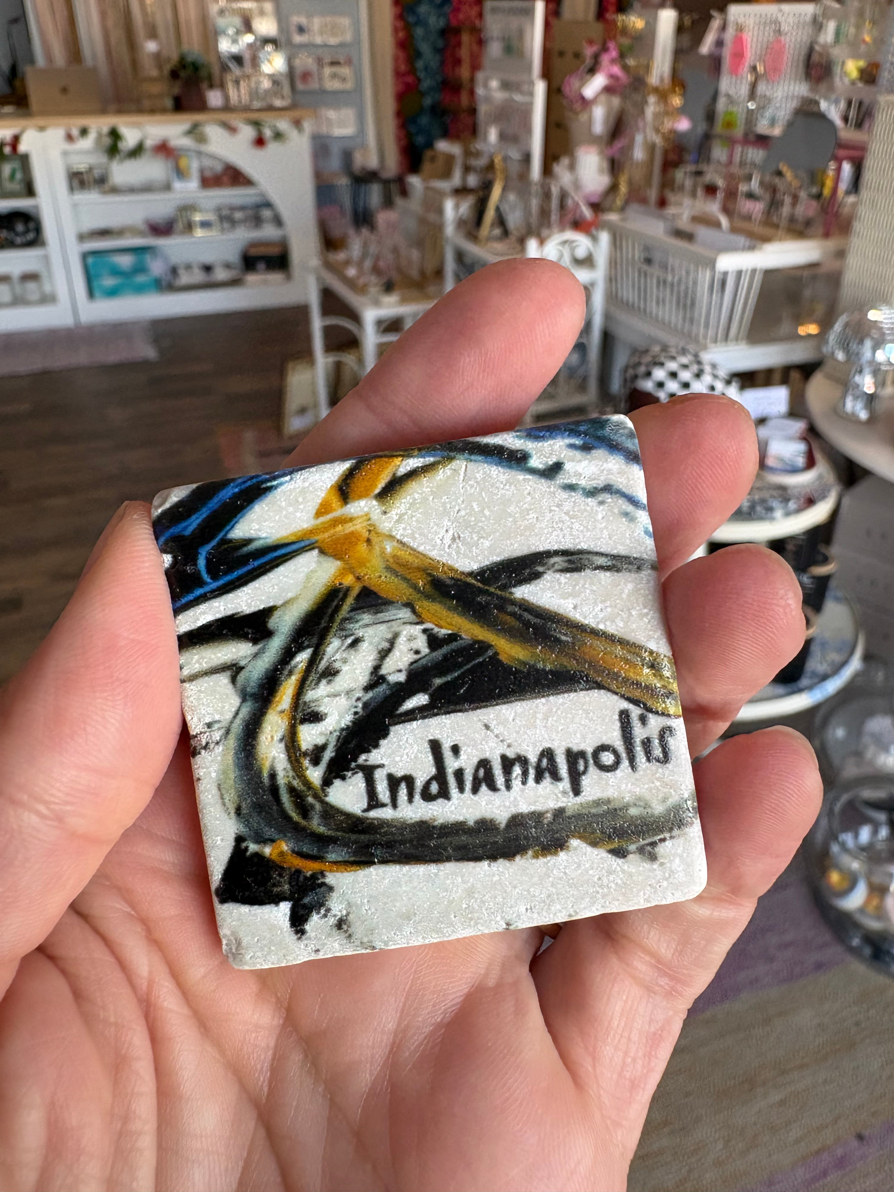 Indianapolis Marble Magnet