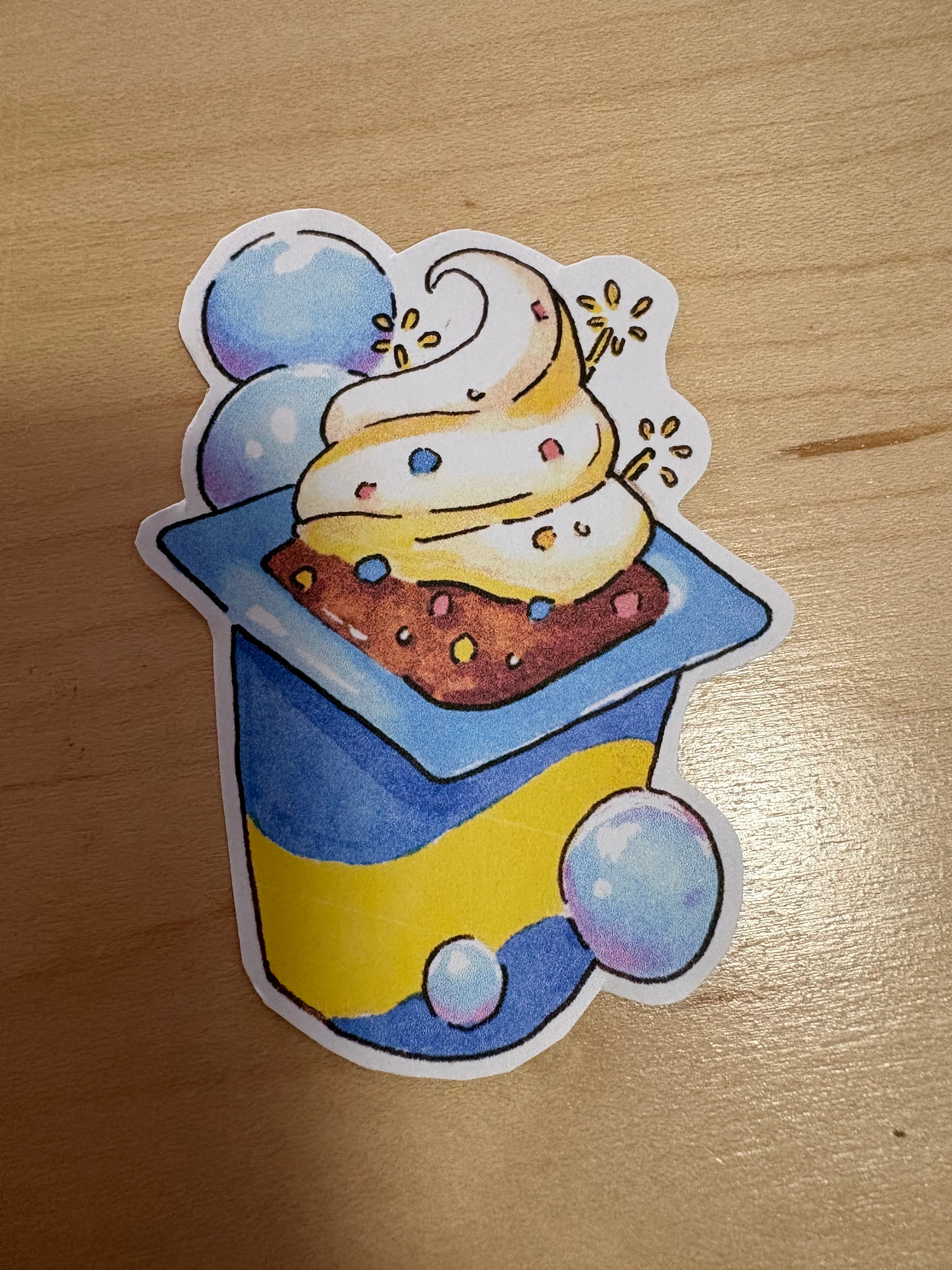 Popping Candy Pudding Sticker