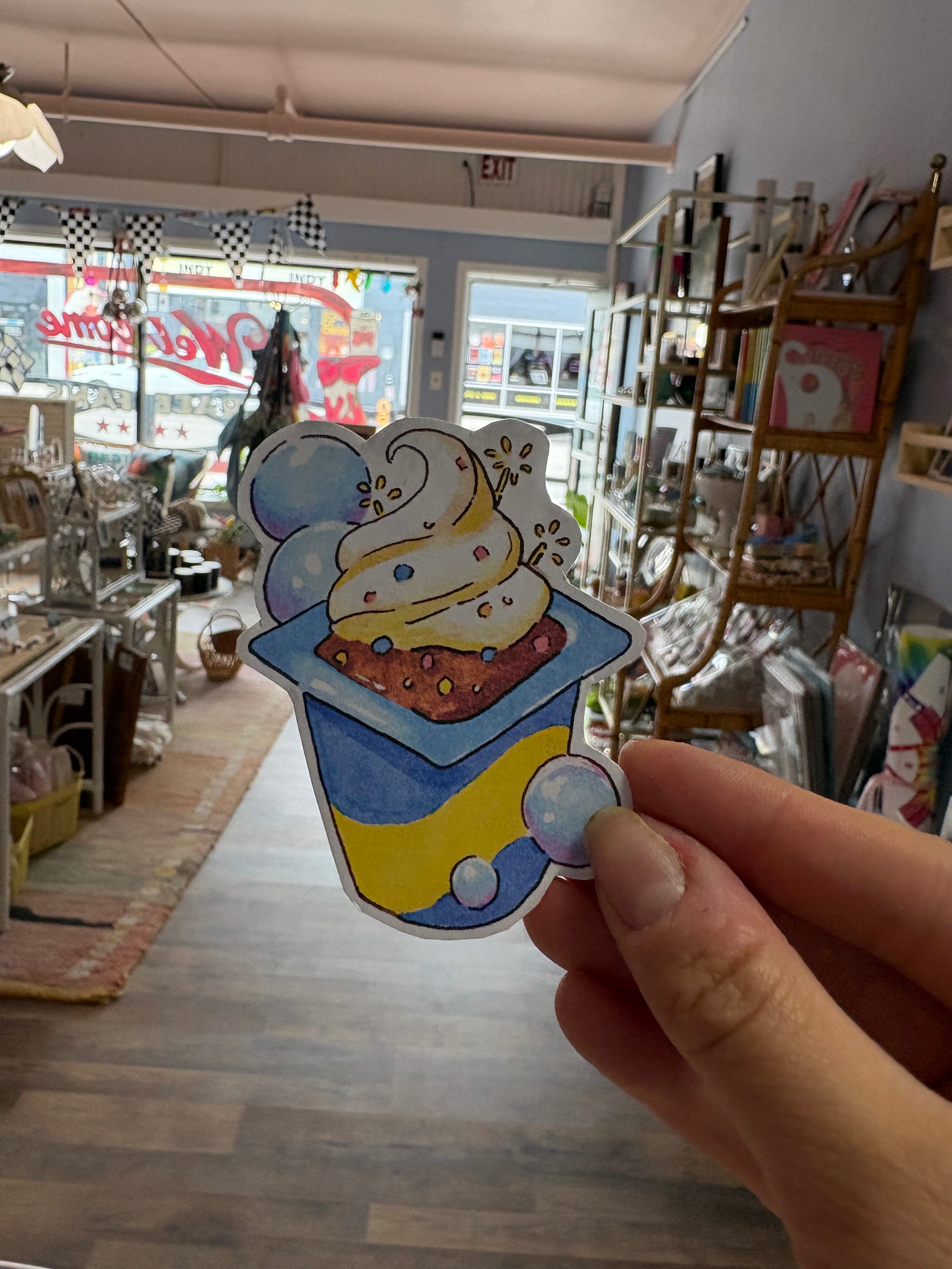 Popping Candy Pudding Sticker