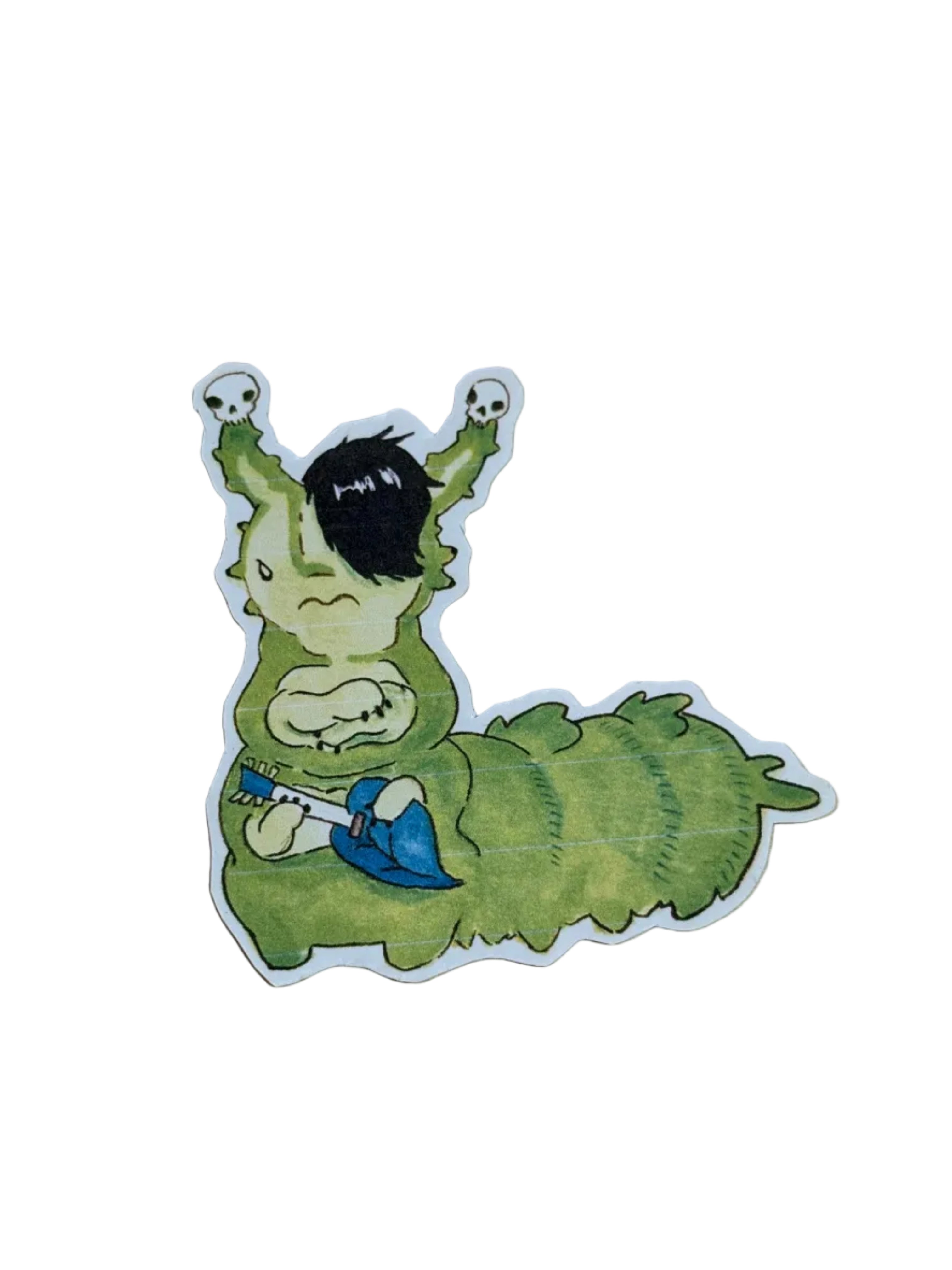 Emo Caterpillar Sticker