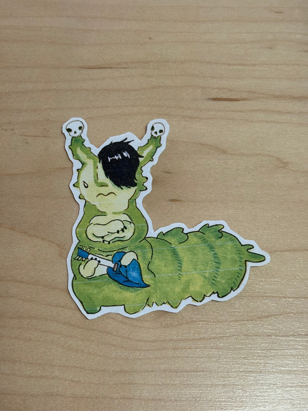 Emo Caterpillar Sticker