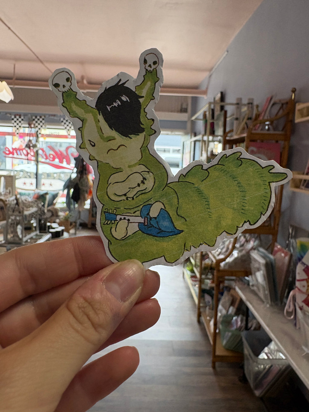 Emo Caterpillar Sticker