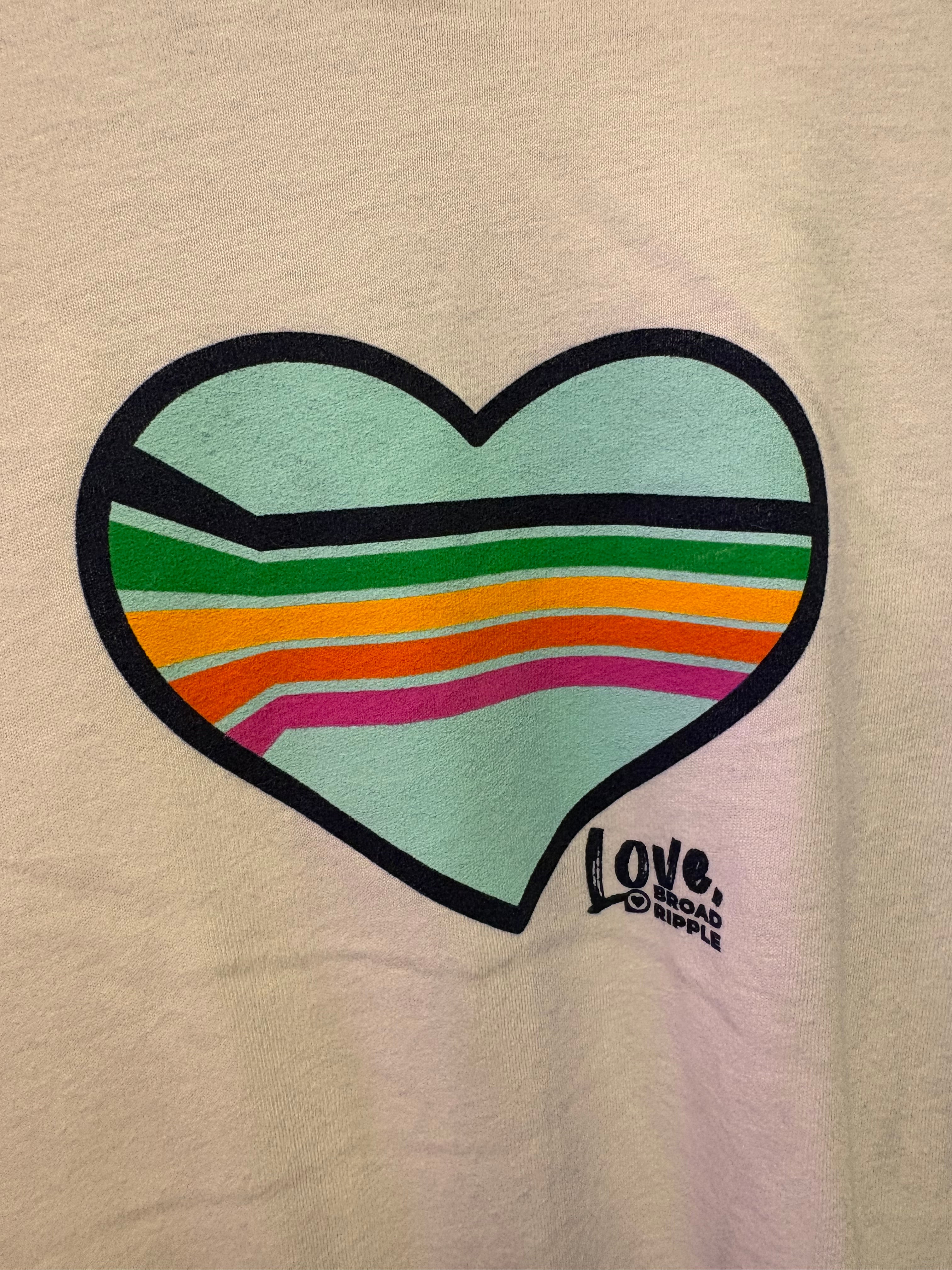 White Love Broad Ripple T Shirt